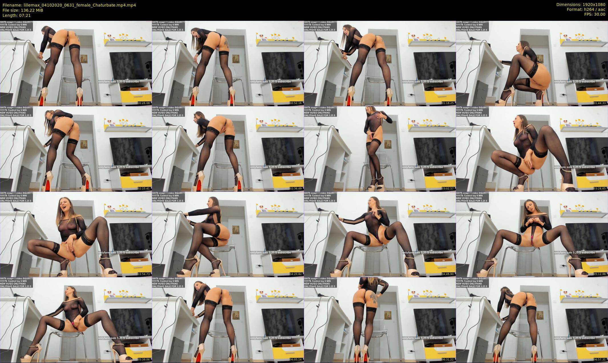 lillemax — 8 minute Chaturbate female cam show recording, 1080p, Oct 4, 2020