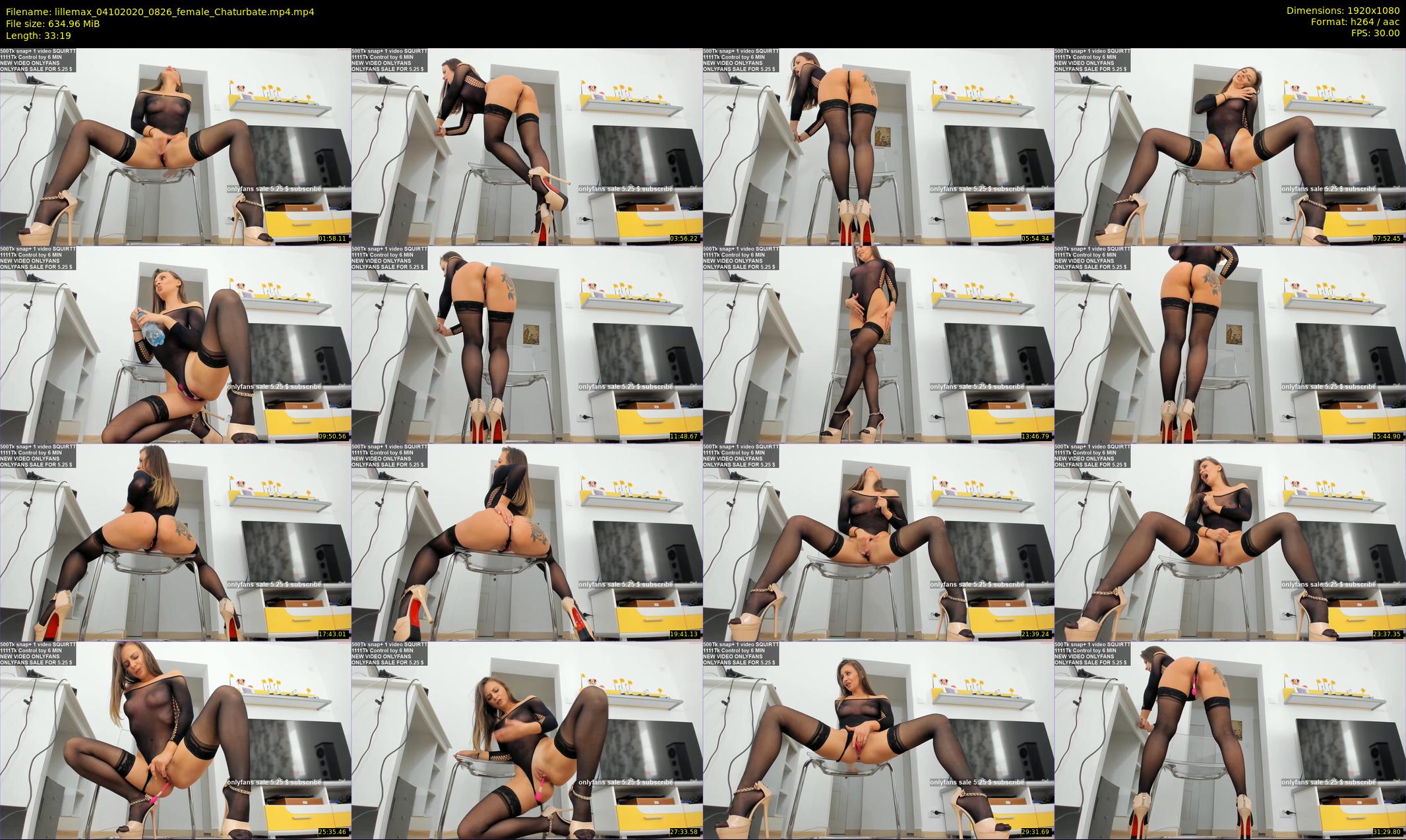 lillemax — 34 minute Chaturbate female cam show recording, 1080p, Oct 4, 2020