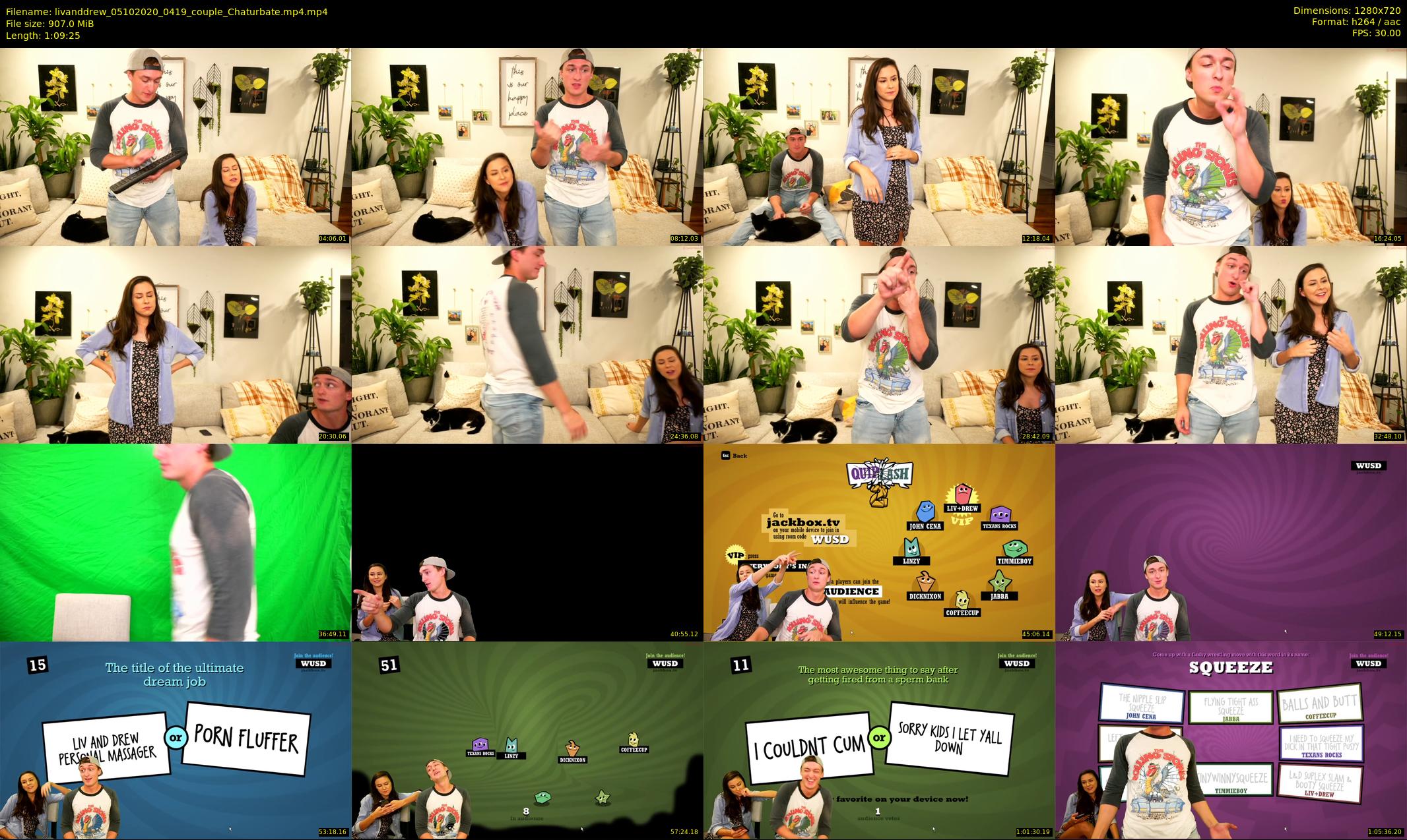 livanddrew — 70 minute Chaturbate couple cam show recording, 720p, Oct 5, 2020