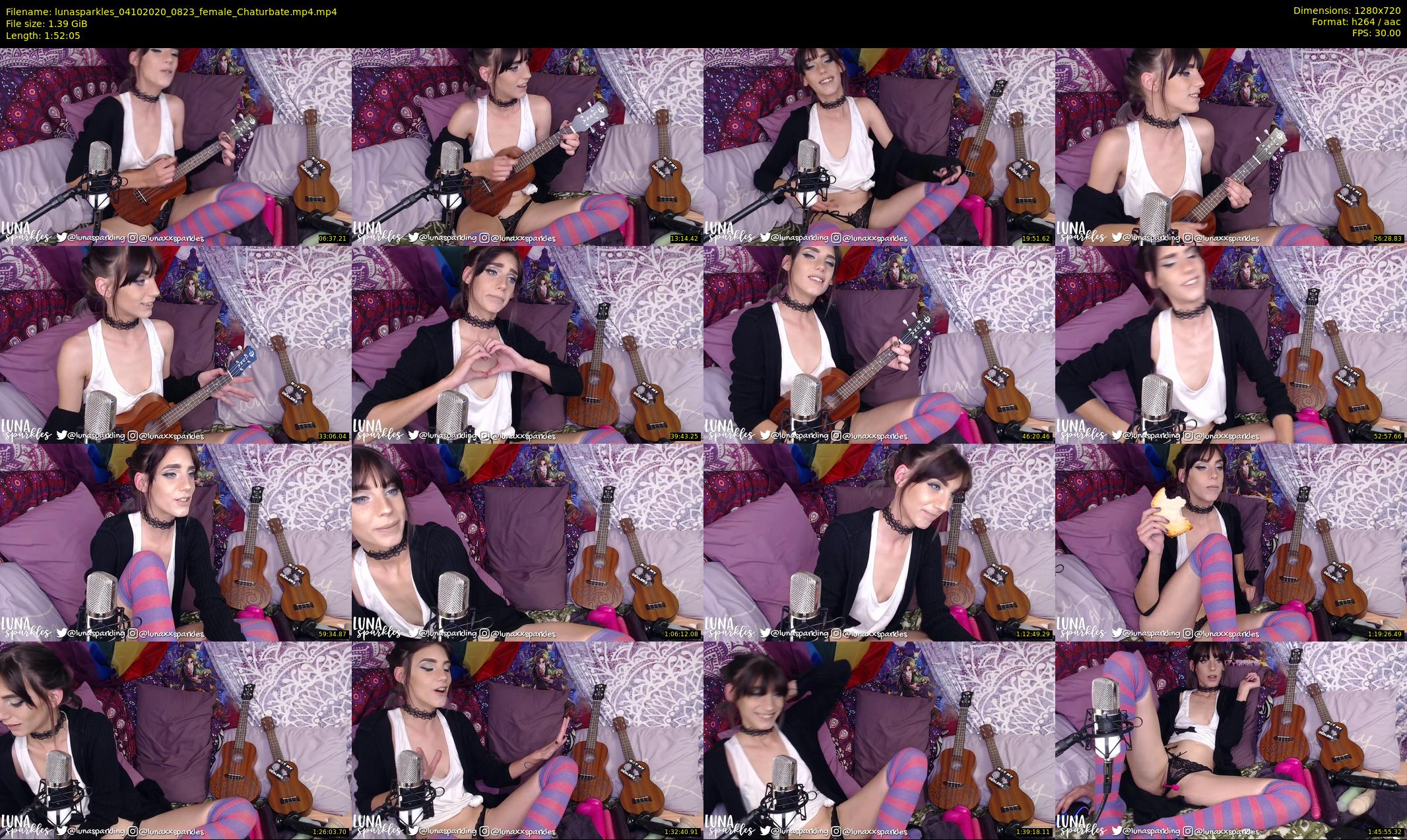 lunasparkles — 113 minute Chaturbate female cam show recording, 720p, Oct 4, 2020
