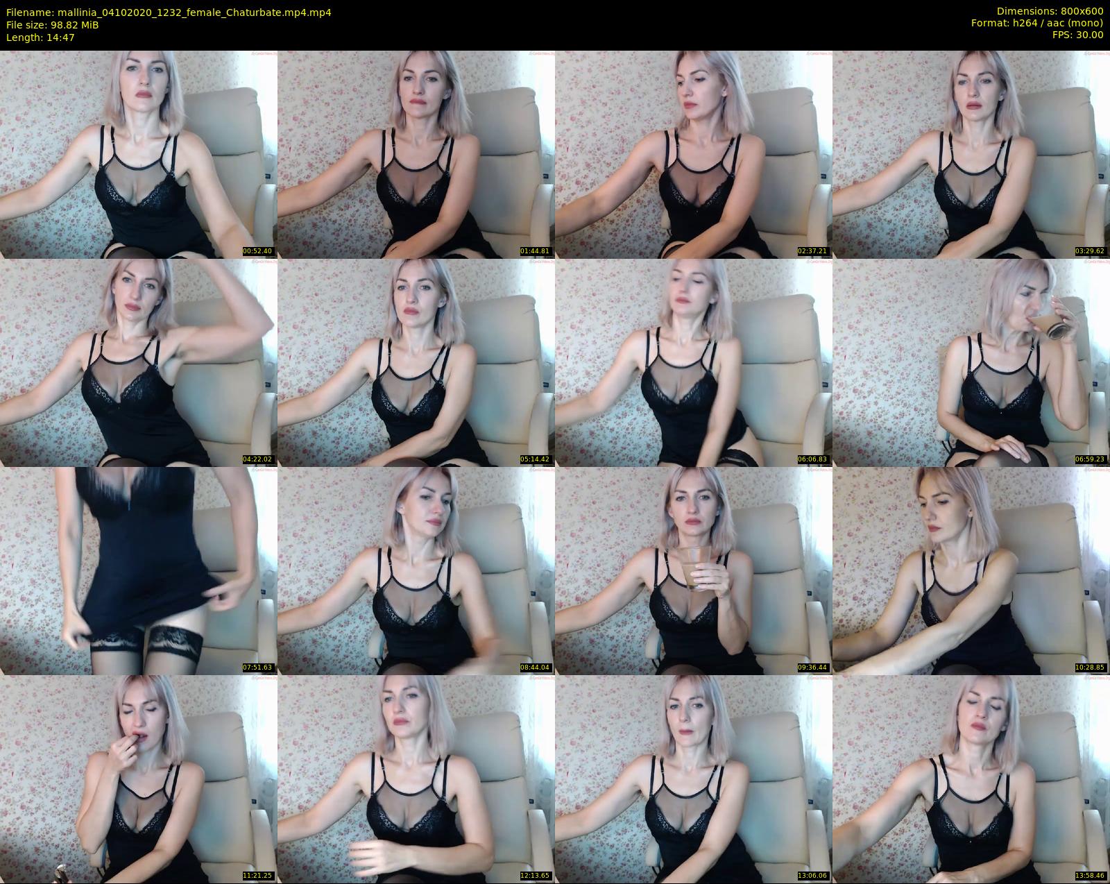 mallinia — 15 minute Chaturbate female cam show recording, 480p, Oct 4, 2020