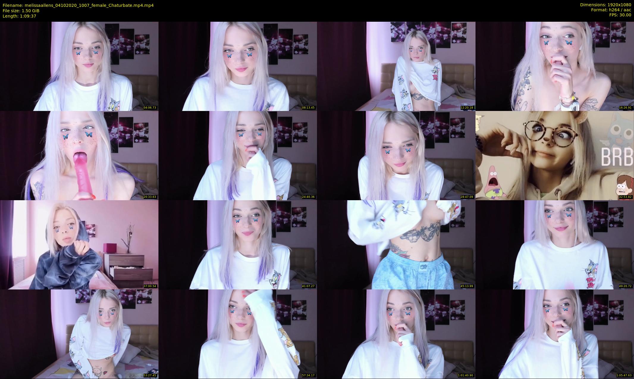 melissaallens — 70 minute Chaturbate female cam show recording, 1080p, Oct 4, 2020