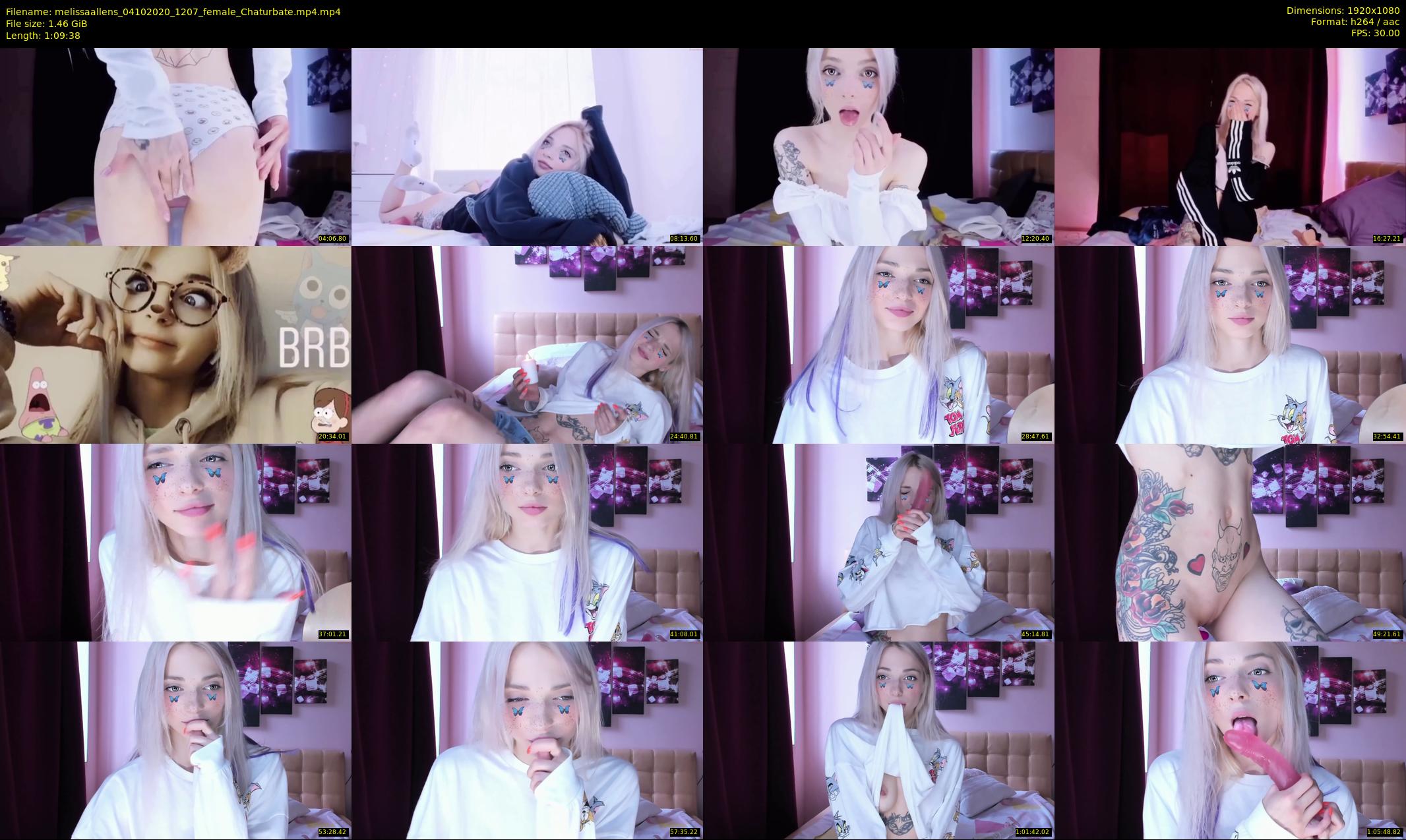 melissaallens — 70 minute Chaturbate female cam show recording, 1080p, Oct 4, 2020
