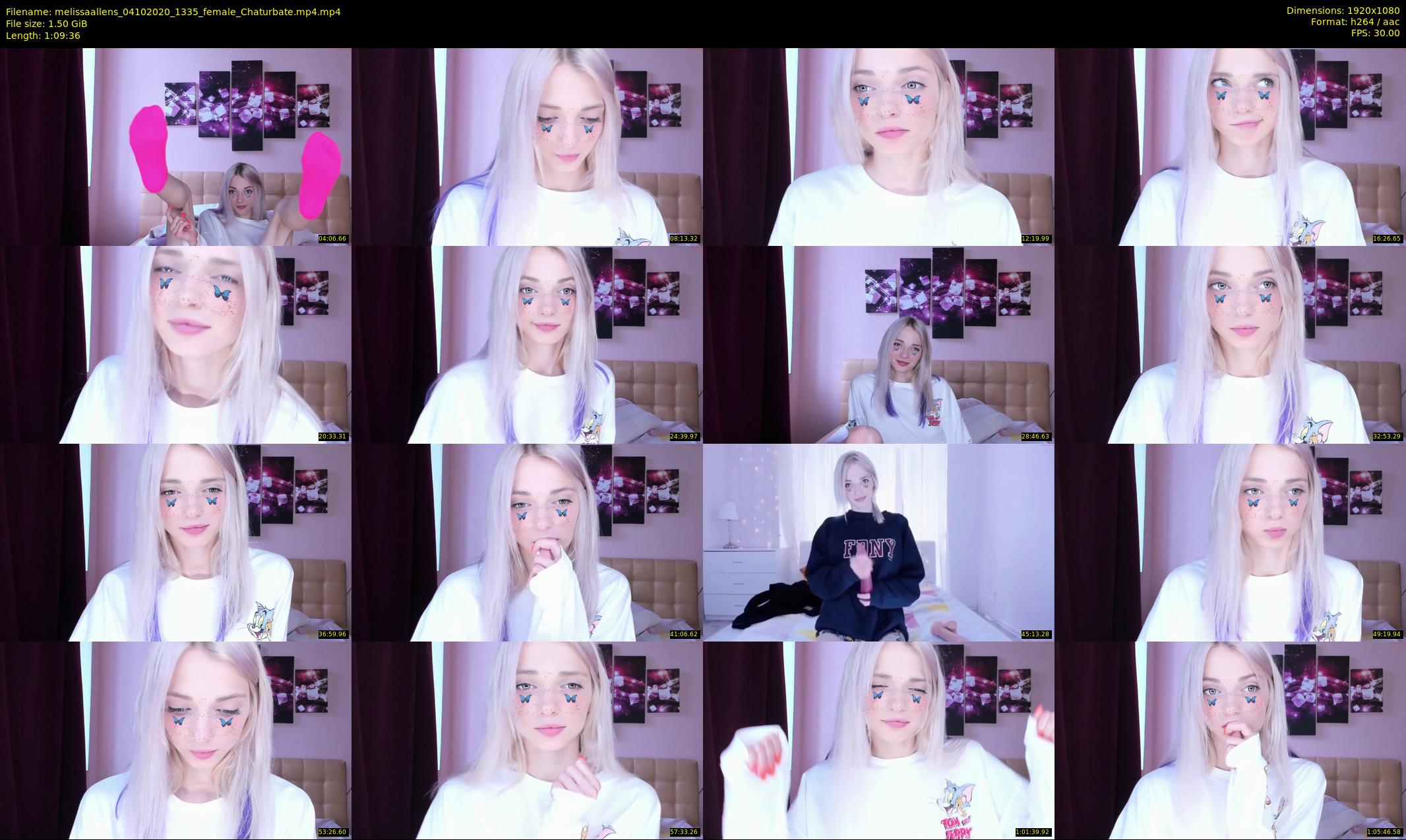 melissaallens — 70 minute Chaturbate female cam show recording, 1080p, Oct 4, 2020