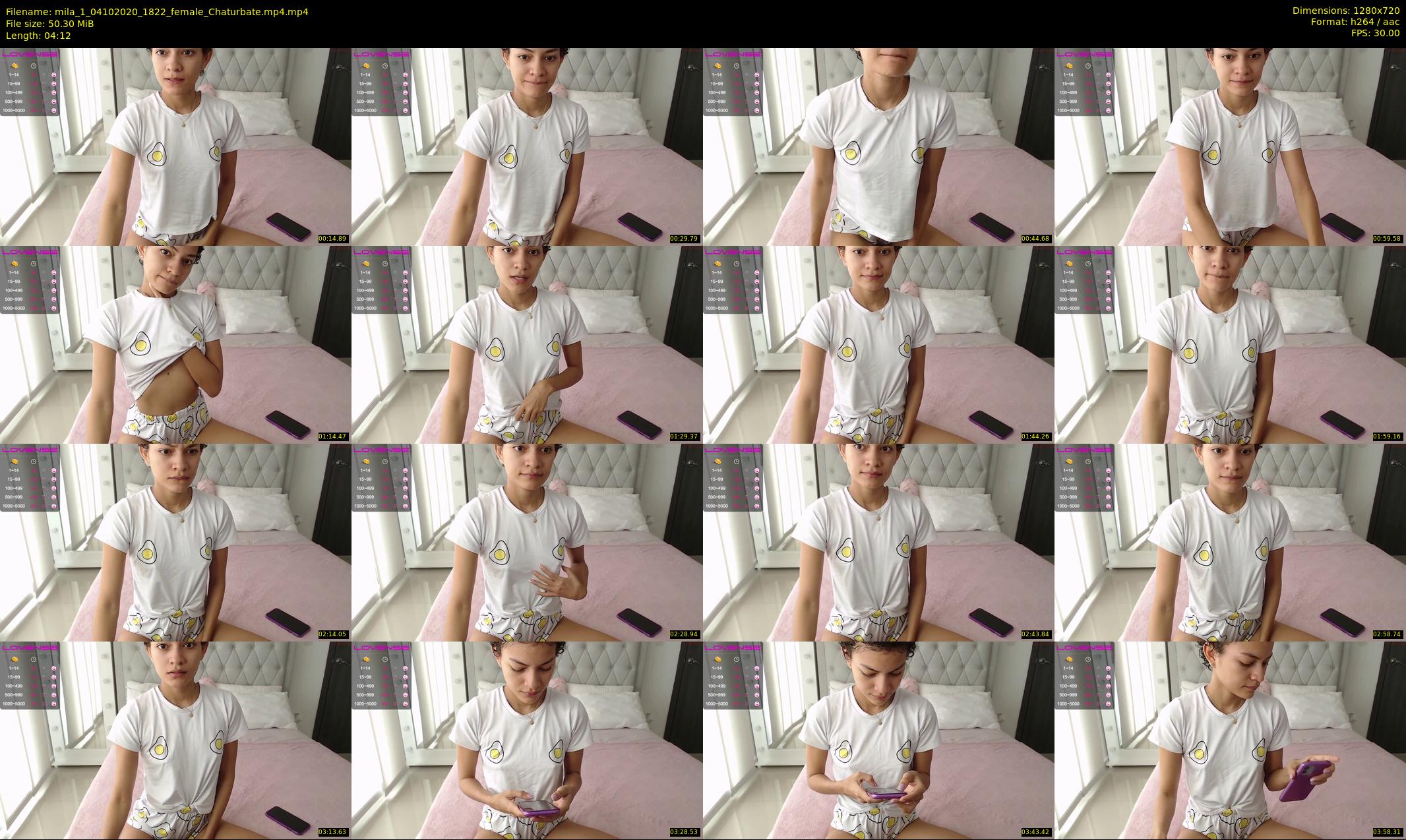 mila_1 — 5 minute Chaturbate female cam show recording, 720p, Oct 4, 2020