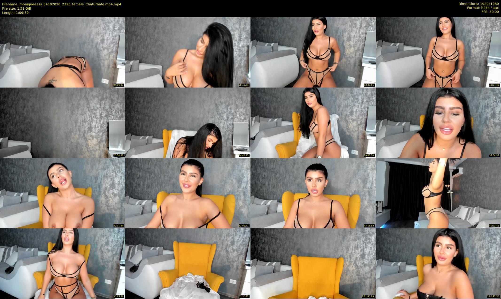 moniqueeass — 70 minute Chaturbate female cam show recording, 1080p, Oct 4, 2020