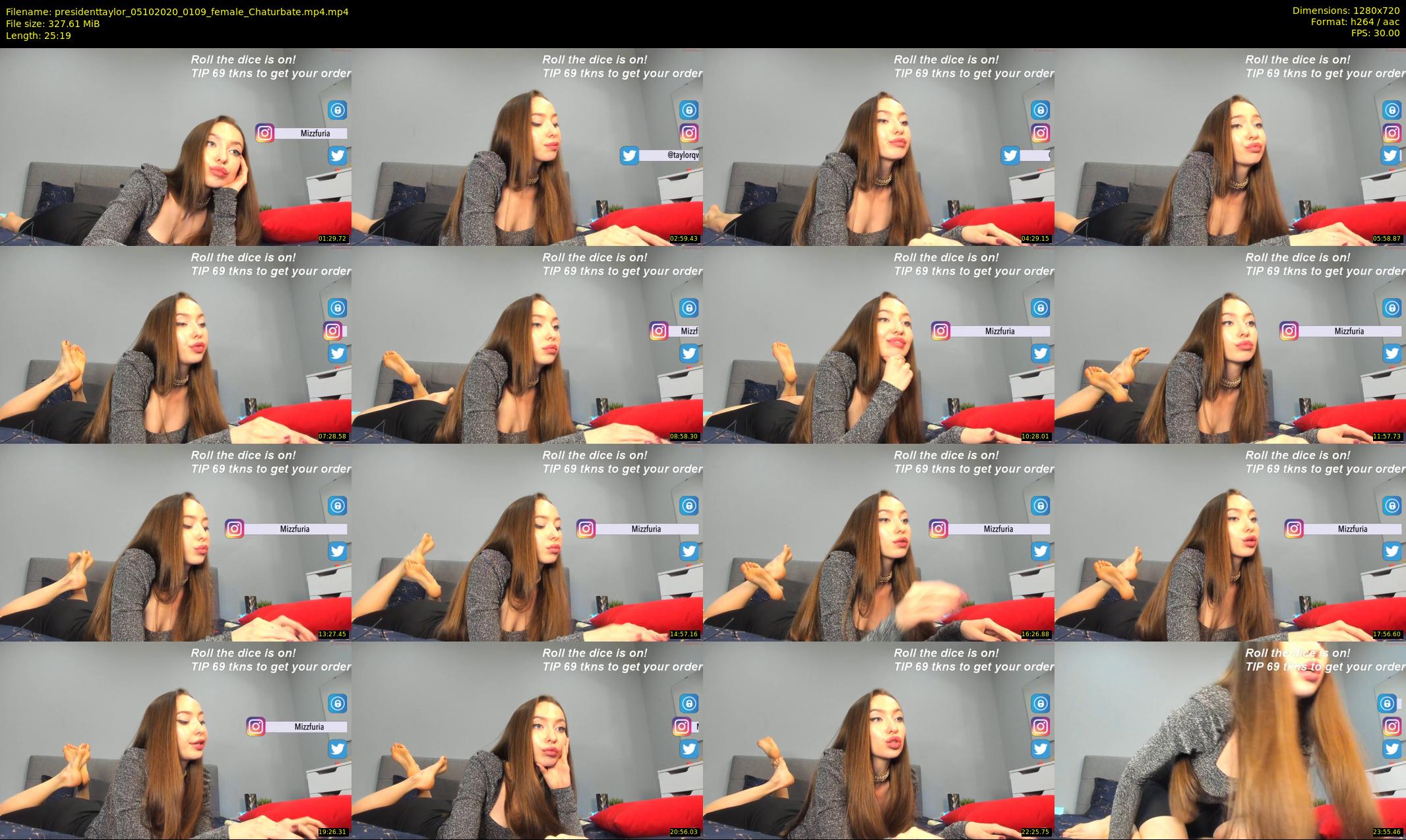 presidenttaylor — 26 minute Chaturbate female cam show recording, 720p, Oct 5, 2020