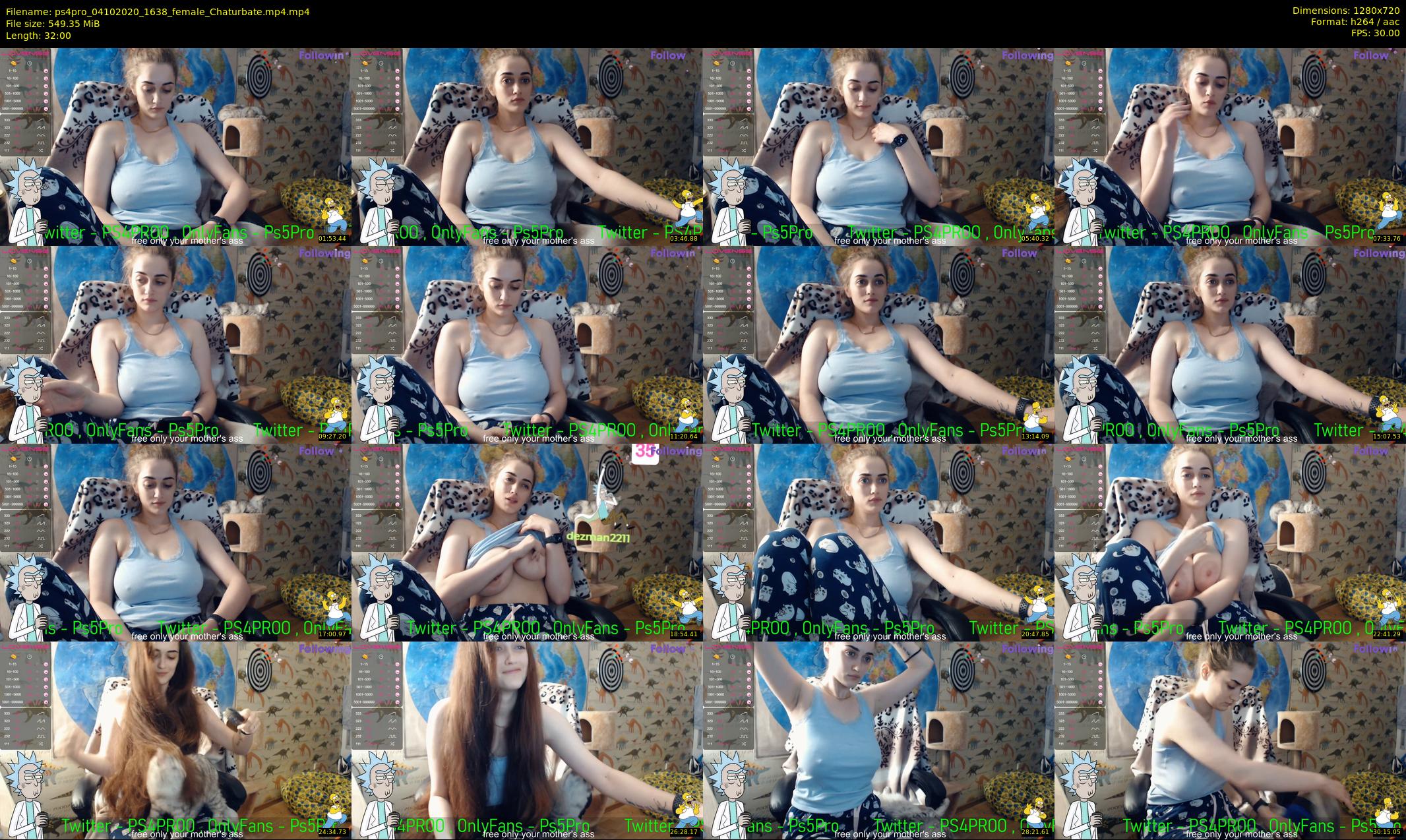 ps4pro — 32 minute Chaturbate female cam show recording, 720p, Oct 4, 2020