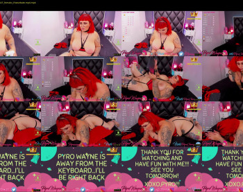 pyrowayne — 59 minute Chaturbate female cam show recording, 720p, Oct 5, 2020