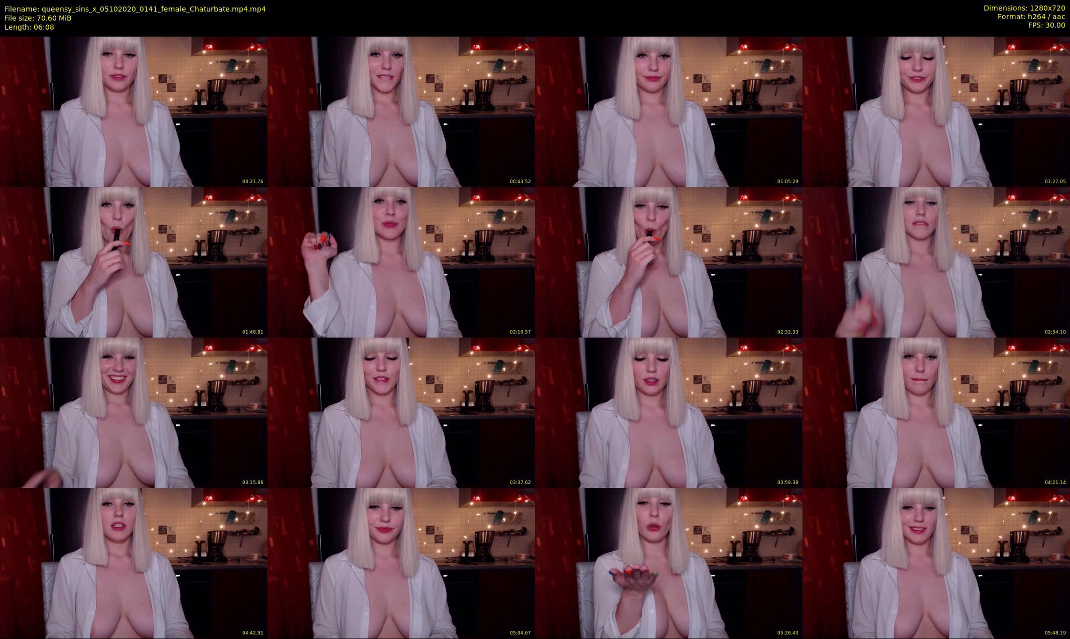 queensy_sins_x — 7 minute Chaturbate female cam show recording, 720p, Oct 5, 2020