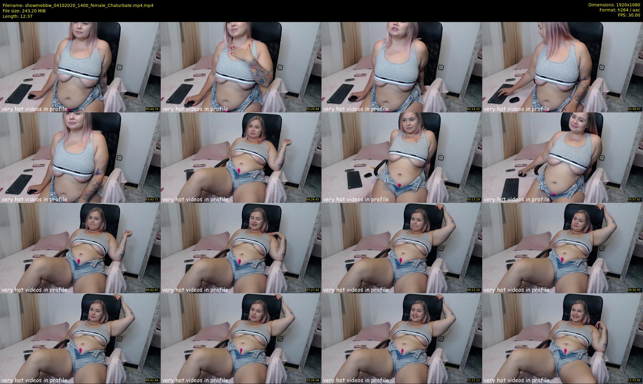 showmebbw — 13 minute Chaturbate female cam show recording, 1080p, Oct 4, 2020