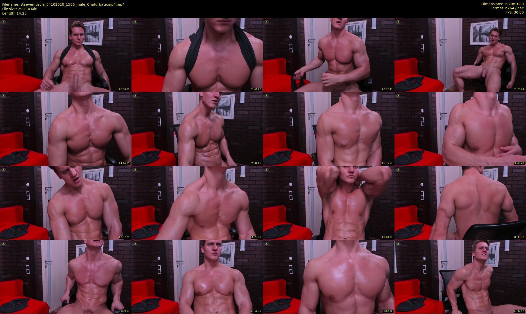 steevemuscle — 15 minute Chaturbate male cam show recording, 1080p, Oct 4, 2020