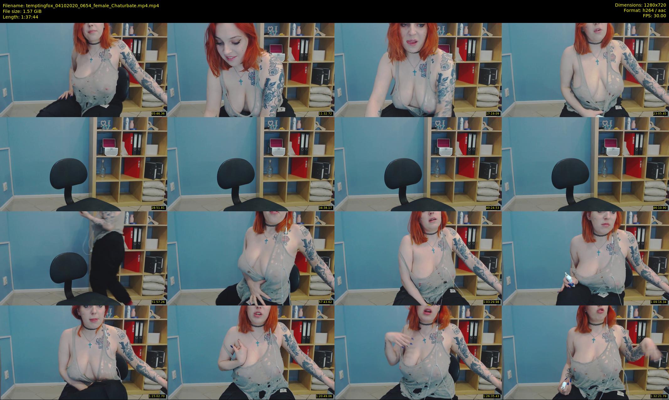 temptingfox — 98 minute Chaturbate female cam show recording, 720p, Oct 4, 2020