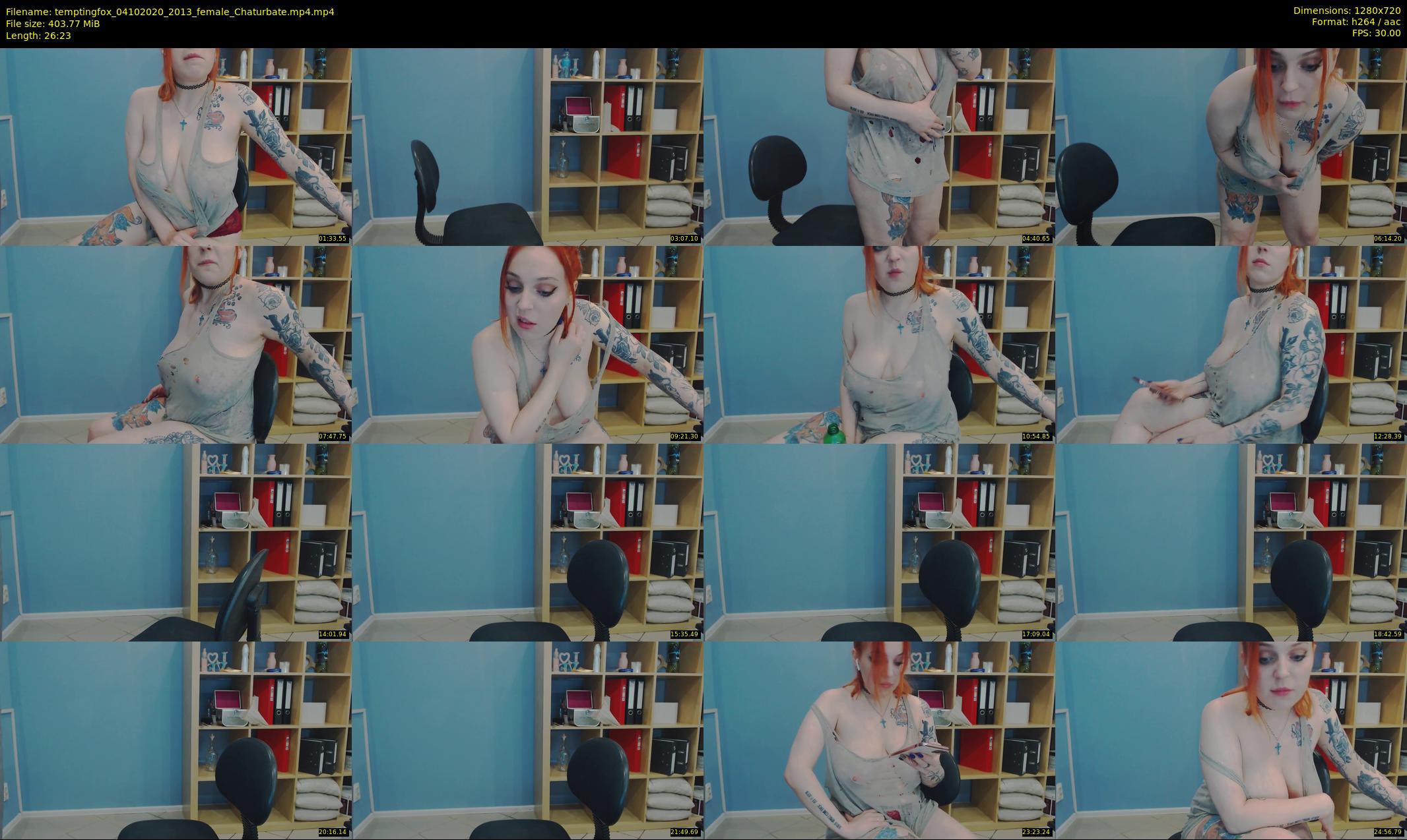 temptingfox — 27 minute Chaturbate female cam show recording, 720p, Oct 4, 2020