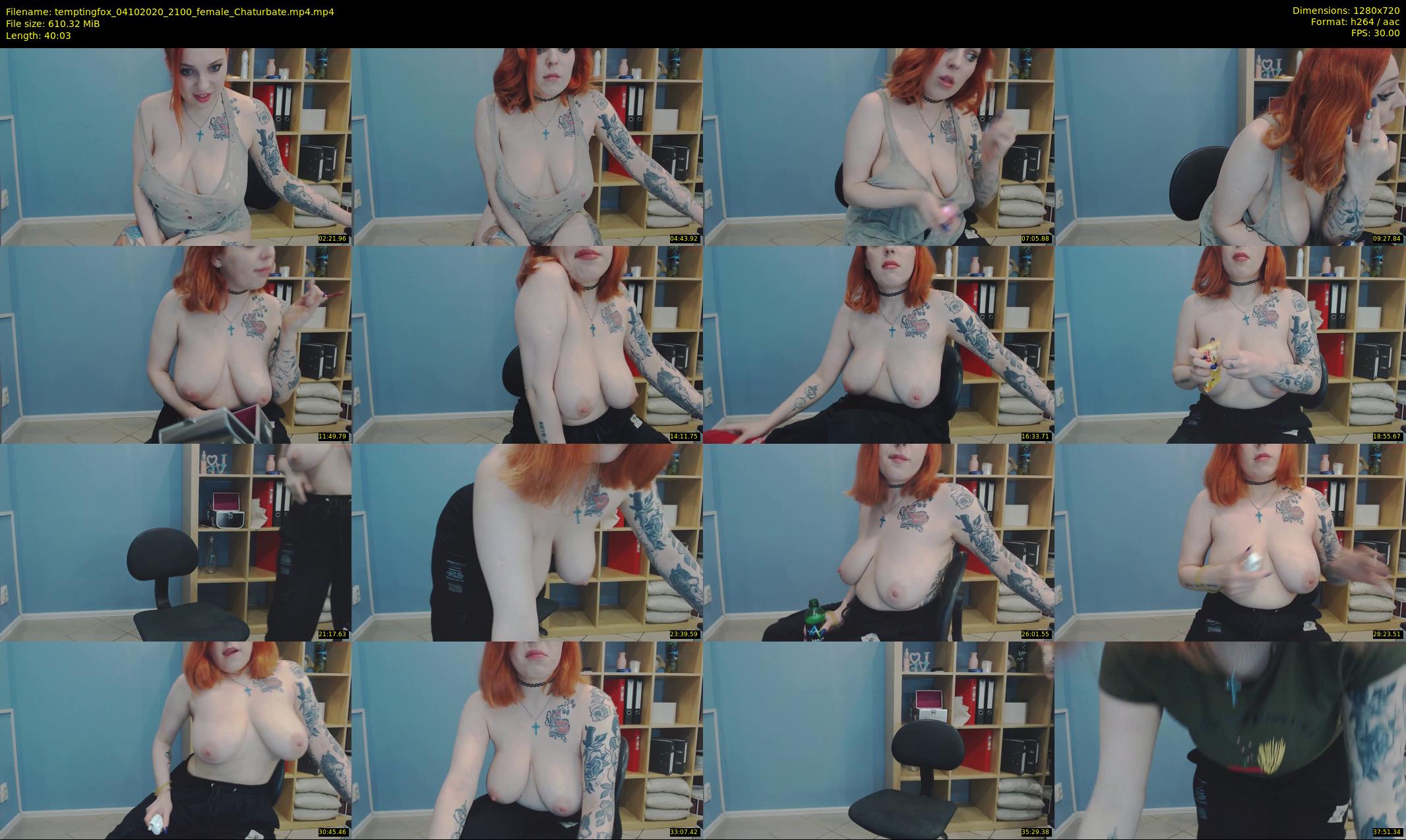 temptingfox — 41 minute Chaturbate female cam show recording, 720p, Oct 4, 2020