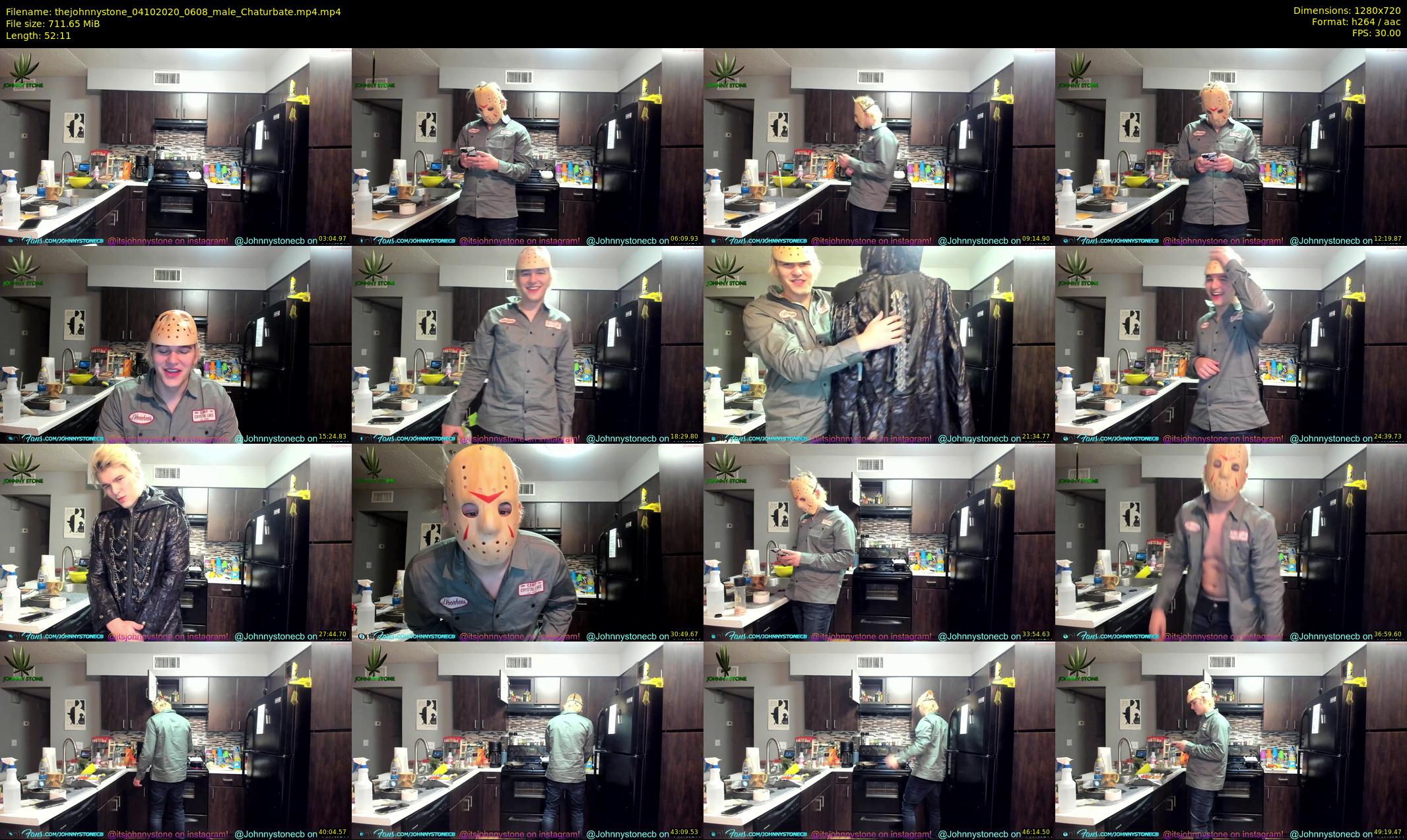thejohnnystone — 53 minute Chaturbate male cam show recording, 720p, Oct 4, 2020
