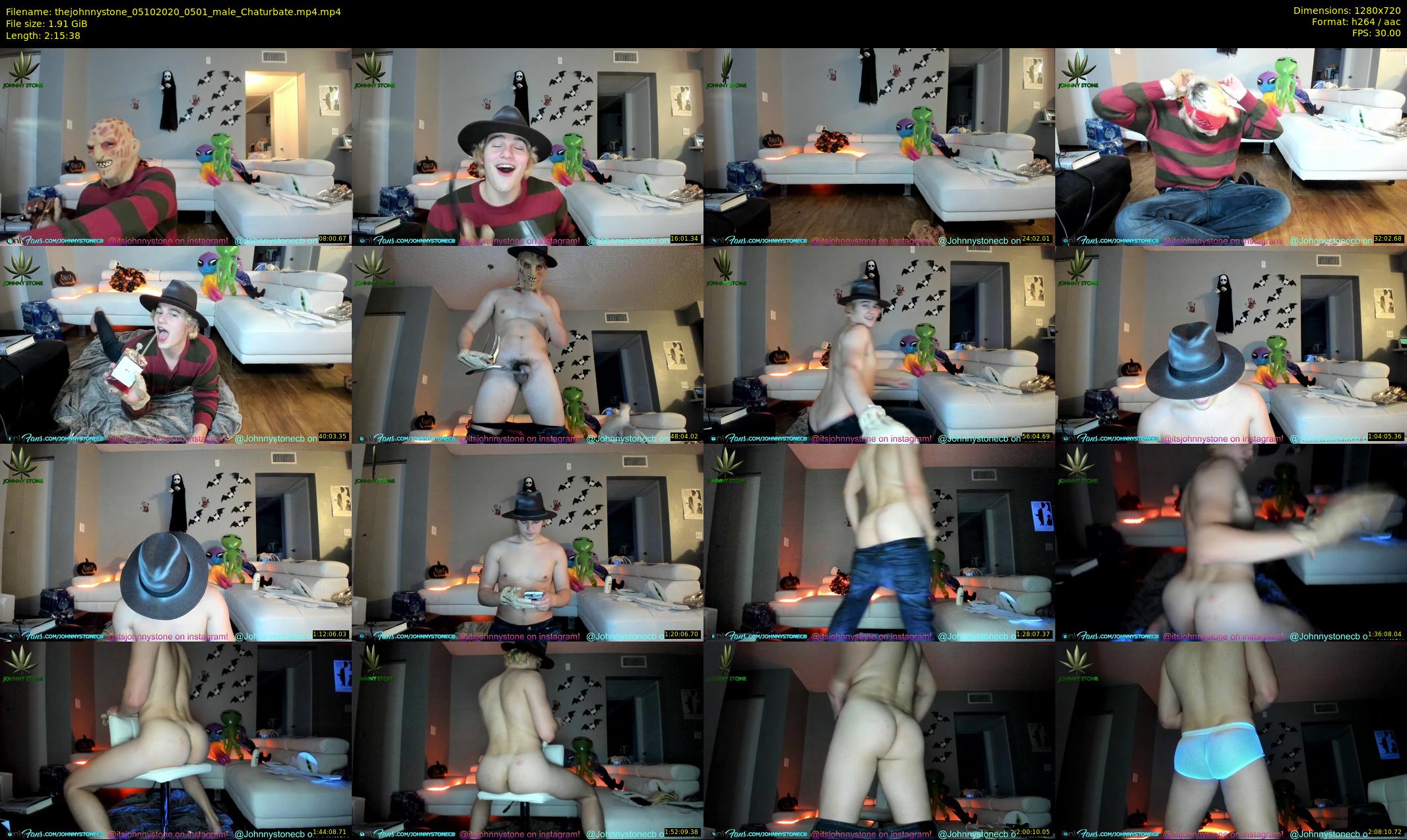 thejohnnystone — 136 minute Chaturbate male cam show recording, 720p, Oct 5, 2020