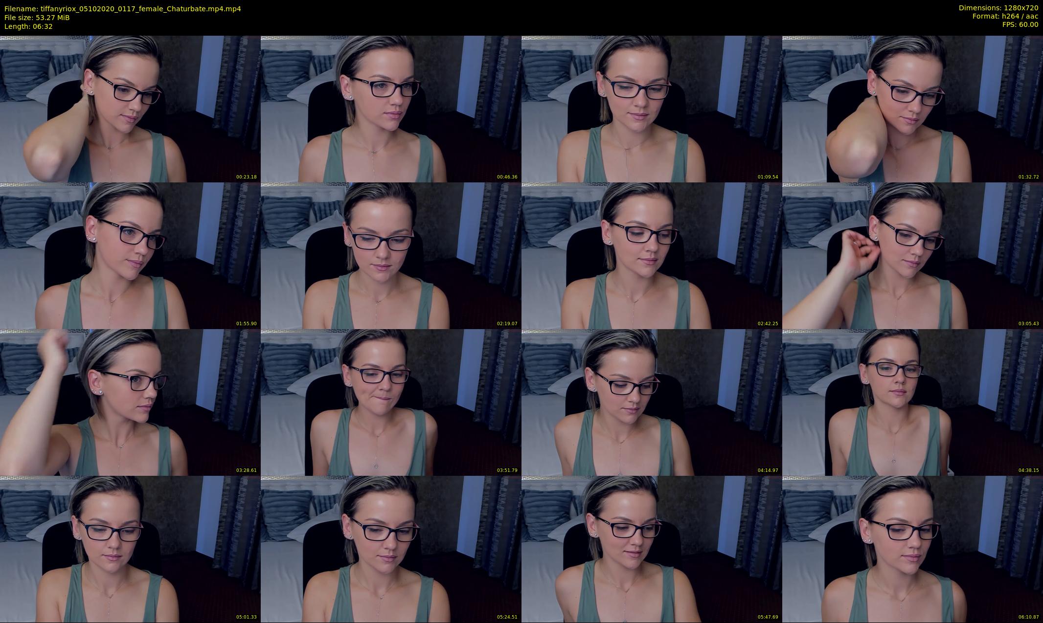 tiffanyriox — 7 minute Chaturbate female cam show recording, 720p, Oct 5, 2020