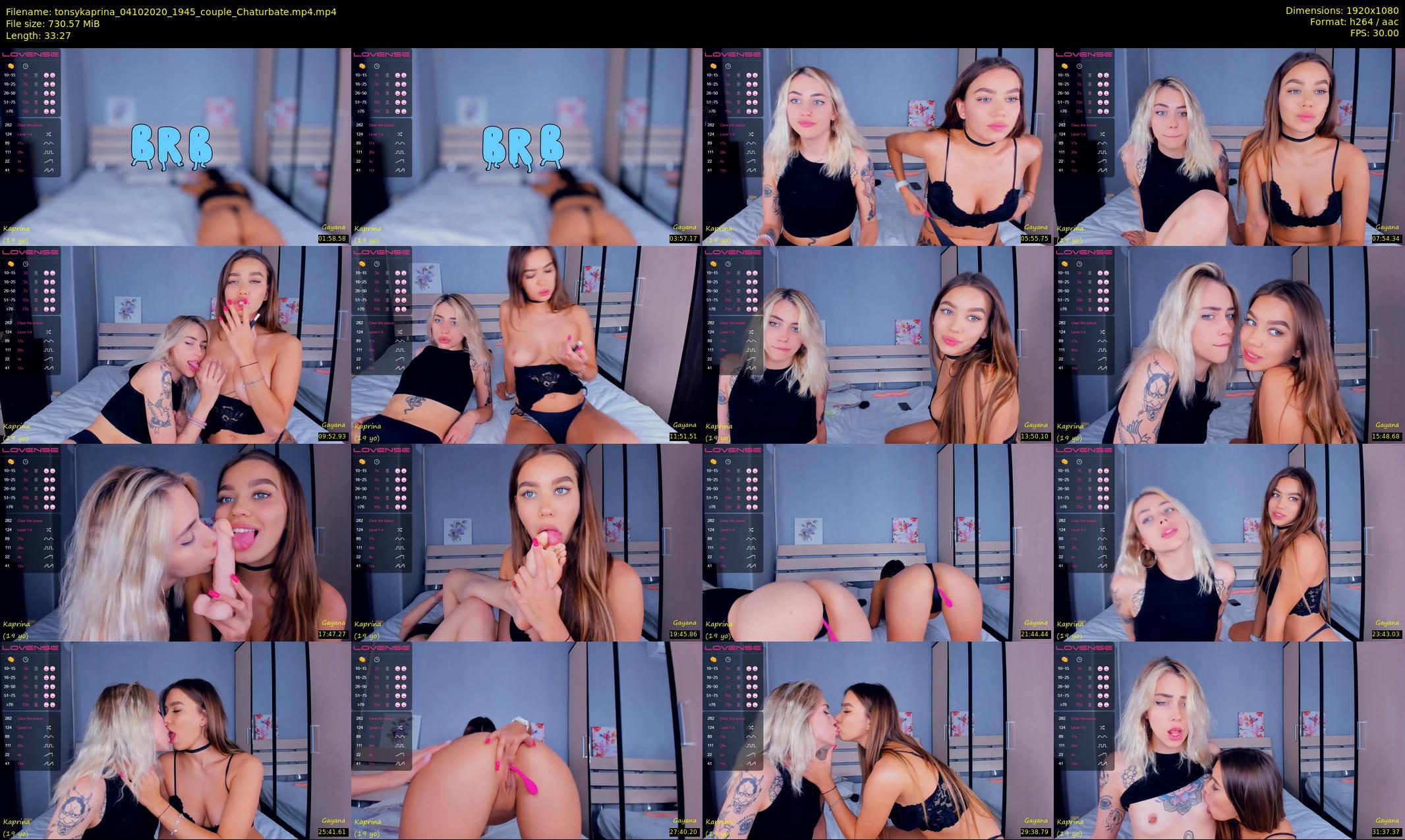 tonsykaprina — 34 minute Chaturbate couple cam show recording, 1080p, Oct 4, 2020