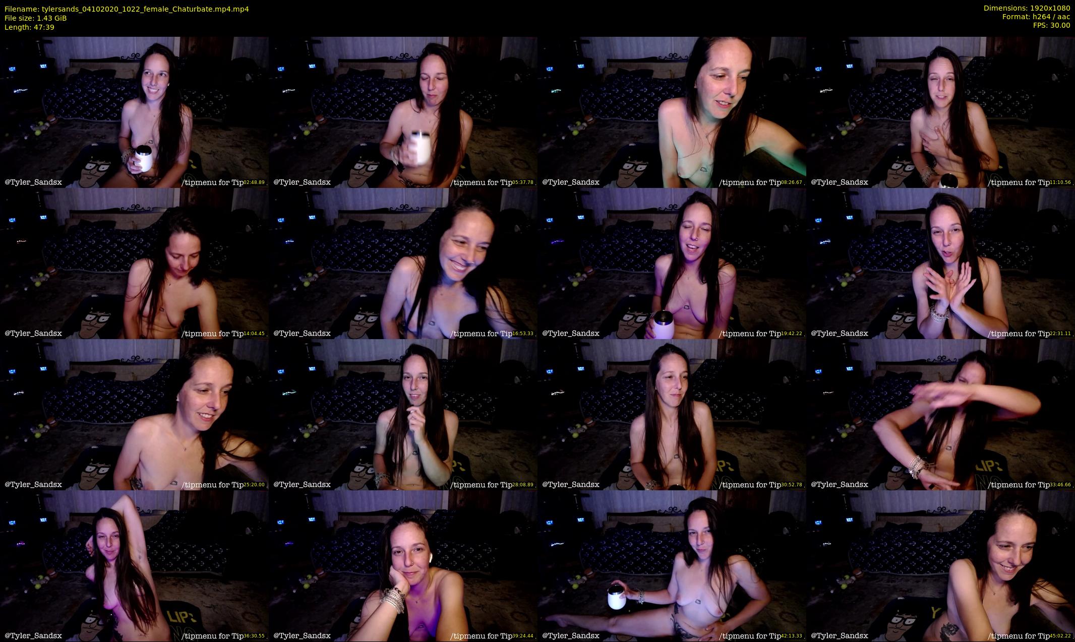 tylersands — 48 minute Chaturbate female cam show recording, 1080p, Oct 4, 2020