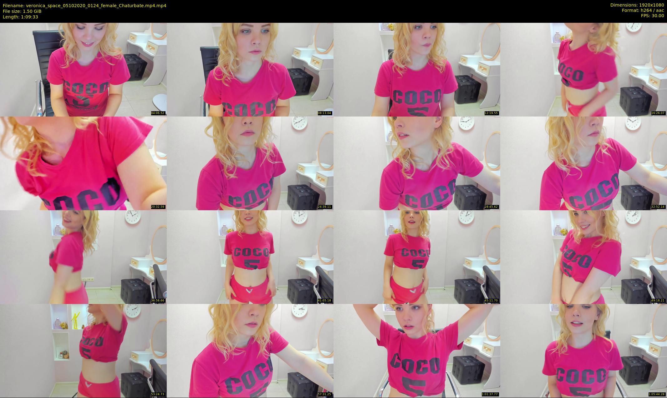 veronica_space — 70 minute Chaturbate female cam show recording, 1080p, Oct 5, 2020