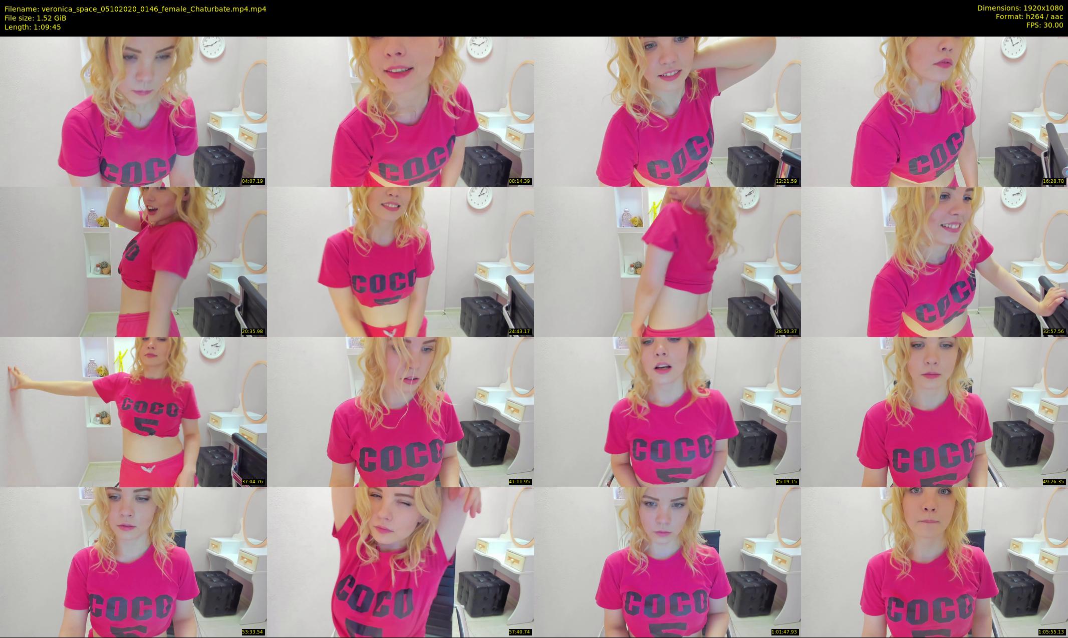 veronica_space — 70 minute Chaturbate female cam show recording, 1080p, Oct 5, 2020