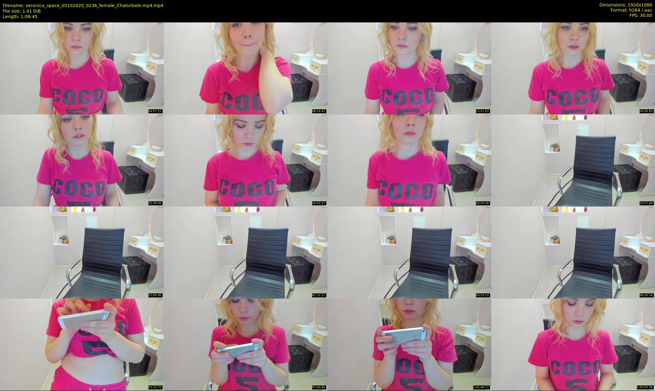 veronica_space — 70 minute Chaturbate female cam show recording, 1080p, Oct 5, 2020