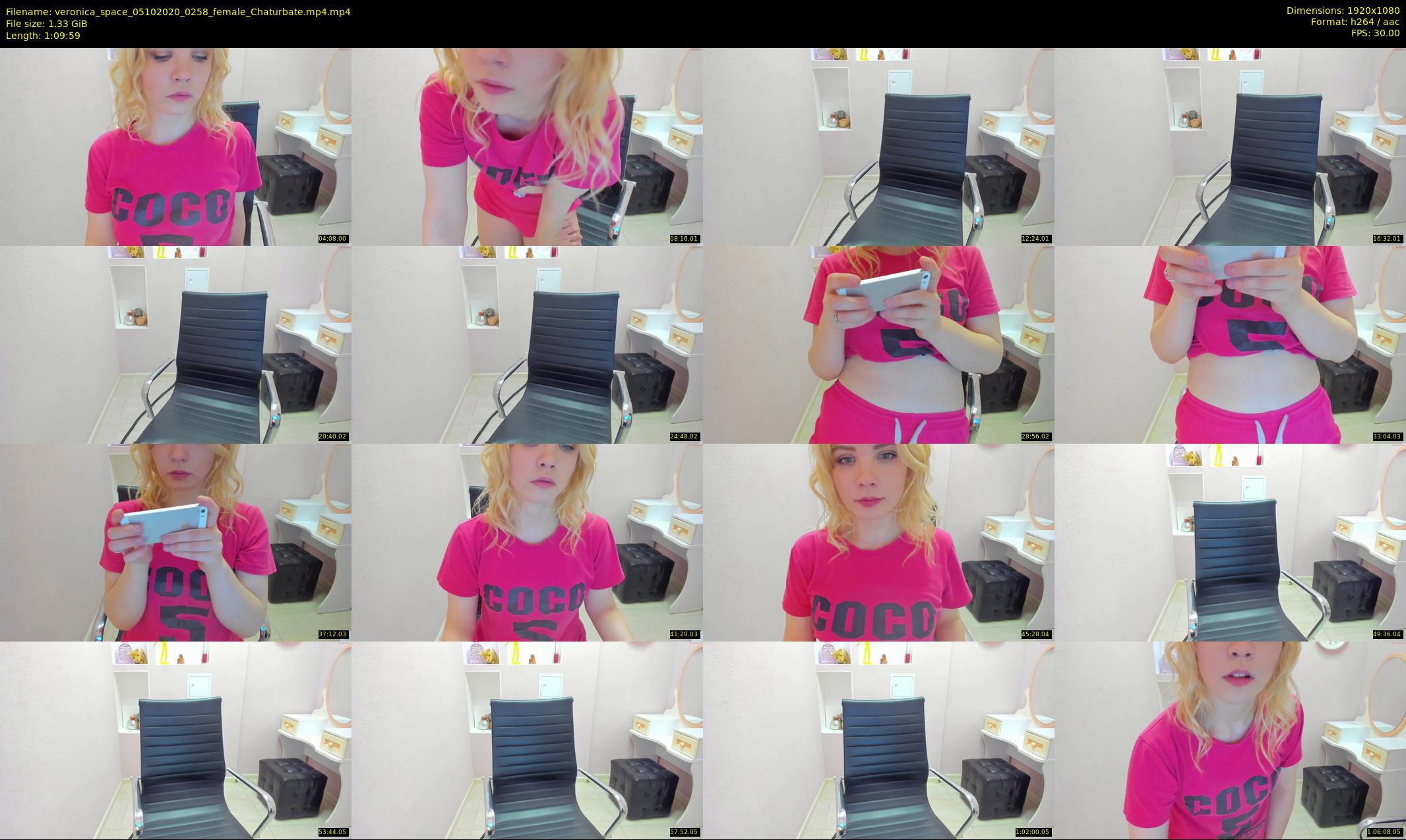 veronica_space — 70 minute Chaturbate female cam show recording, 1080p, Oct 5, 2020