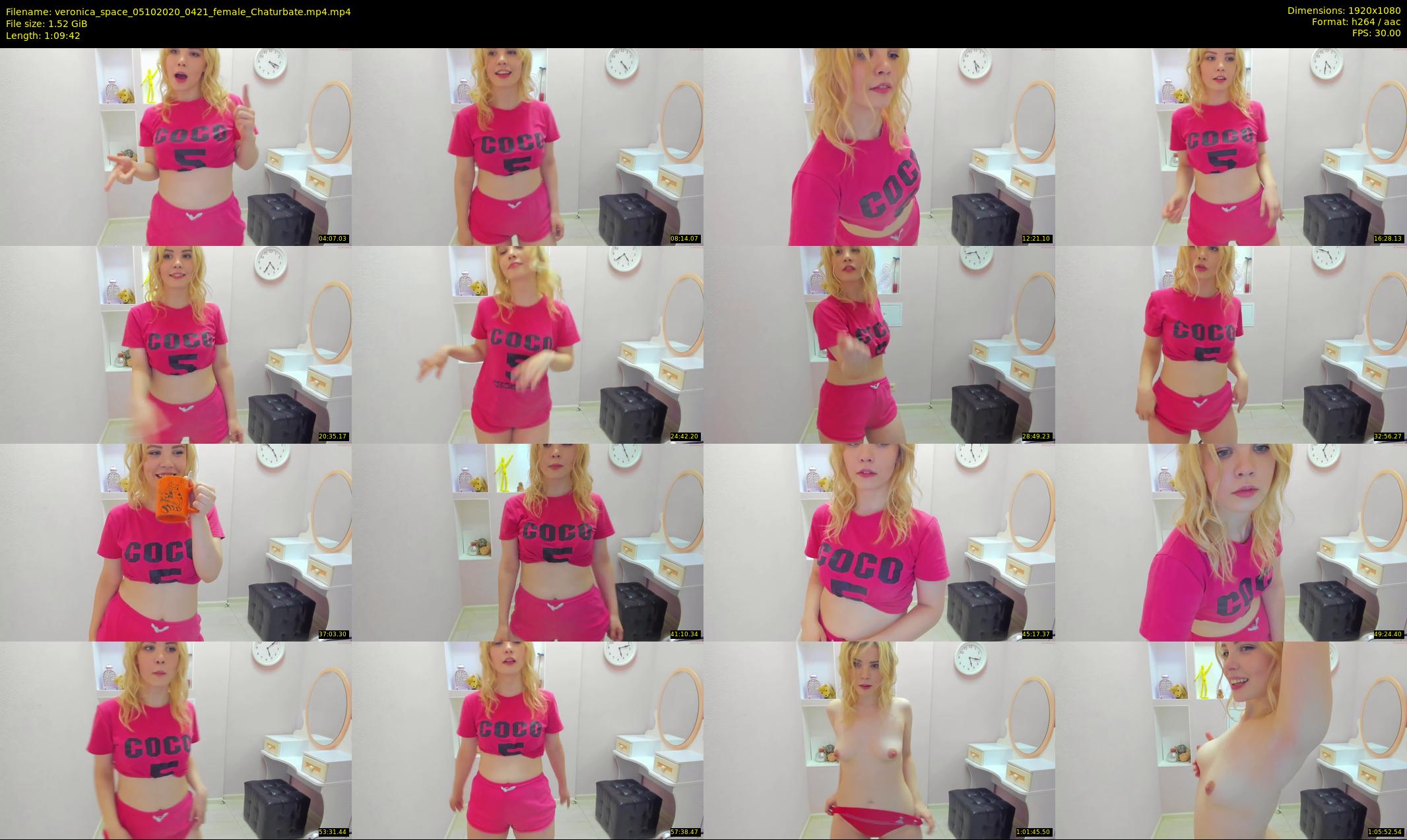 veronica_space — 70 minute Chaturbate female cam show recording, 1080p, Oct 5, 2020