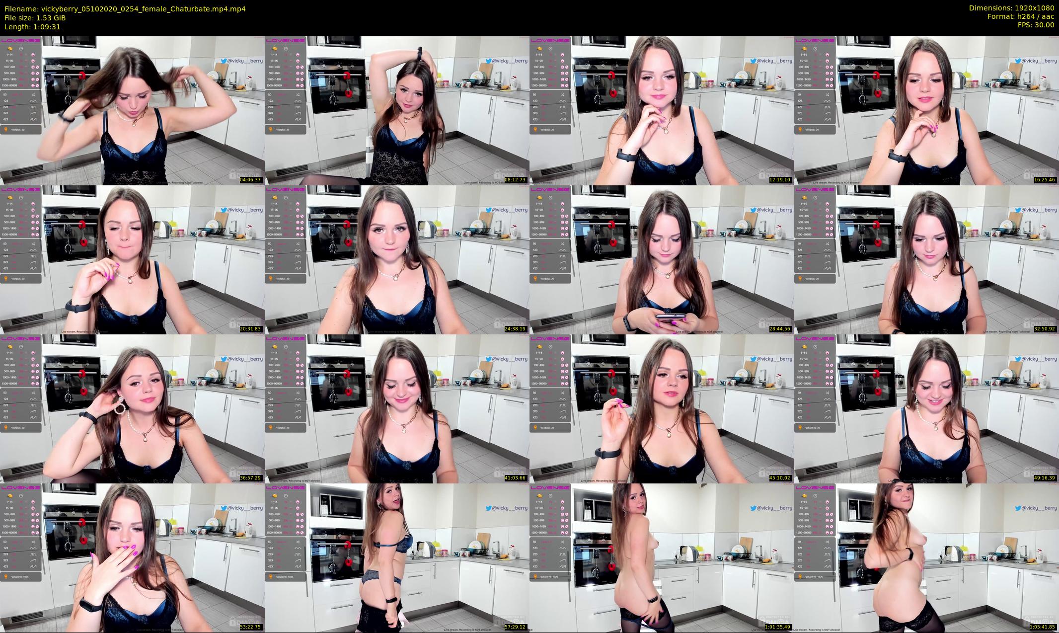 vickyberry — 70 minute Chaturbate female cam show recording, 1080p, Oct 5, 2020