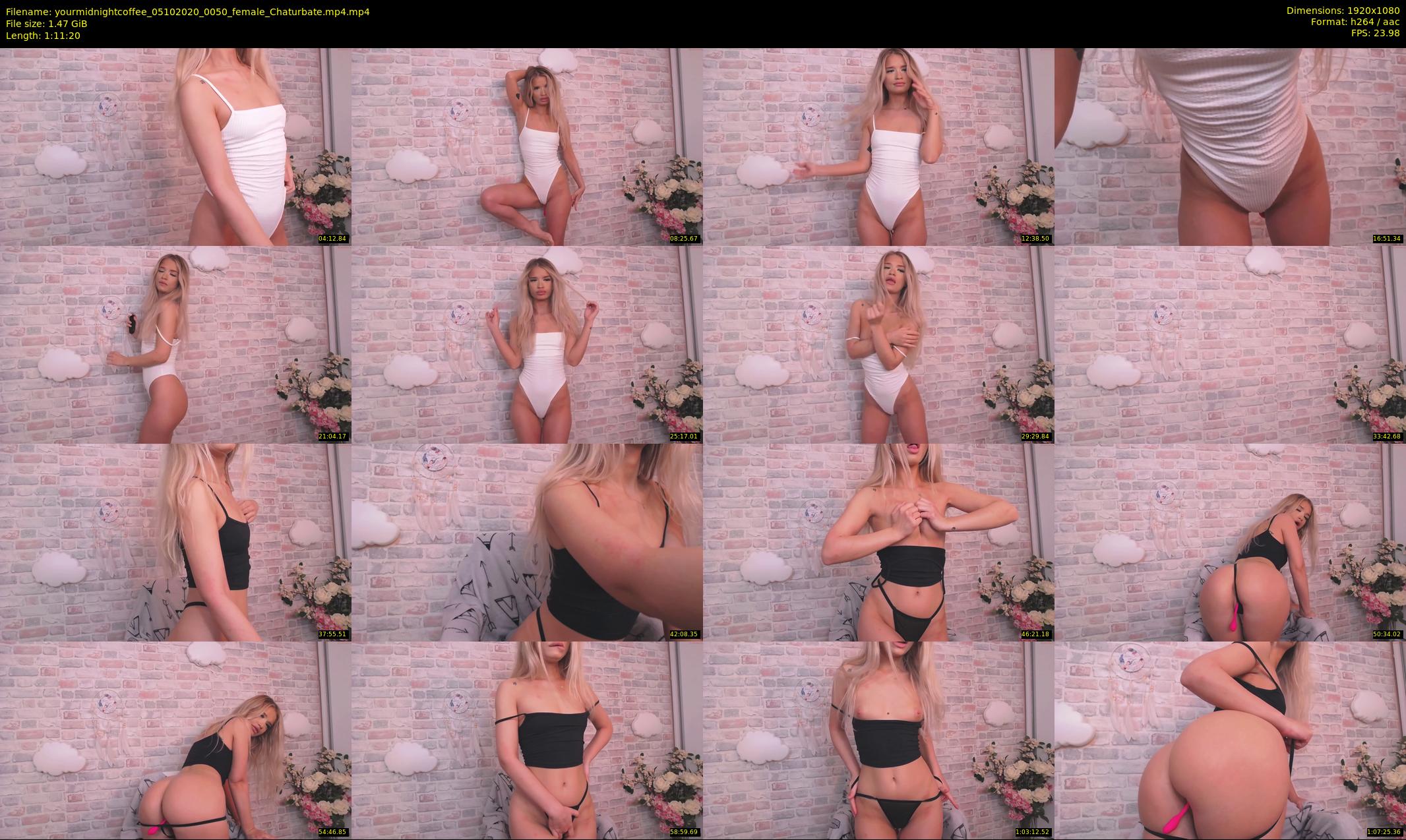 yourmidnightcoffee — 72 minute Chaturbate female cam show recording, 1080p, Oct 5, 2020