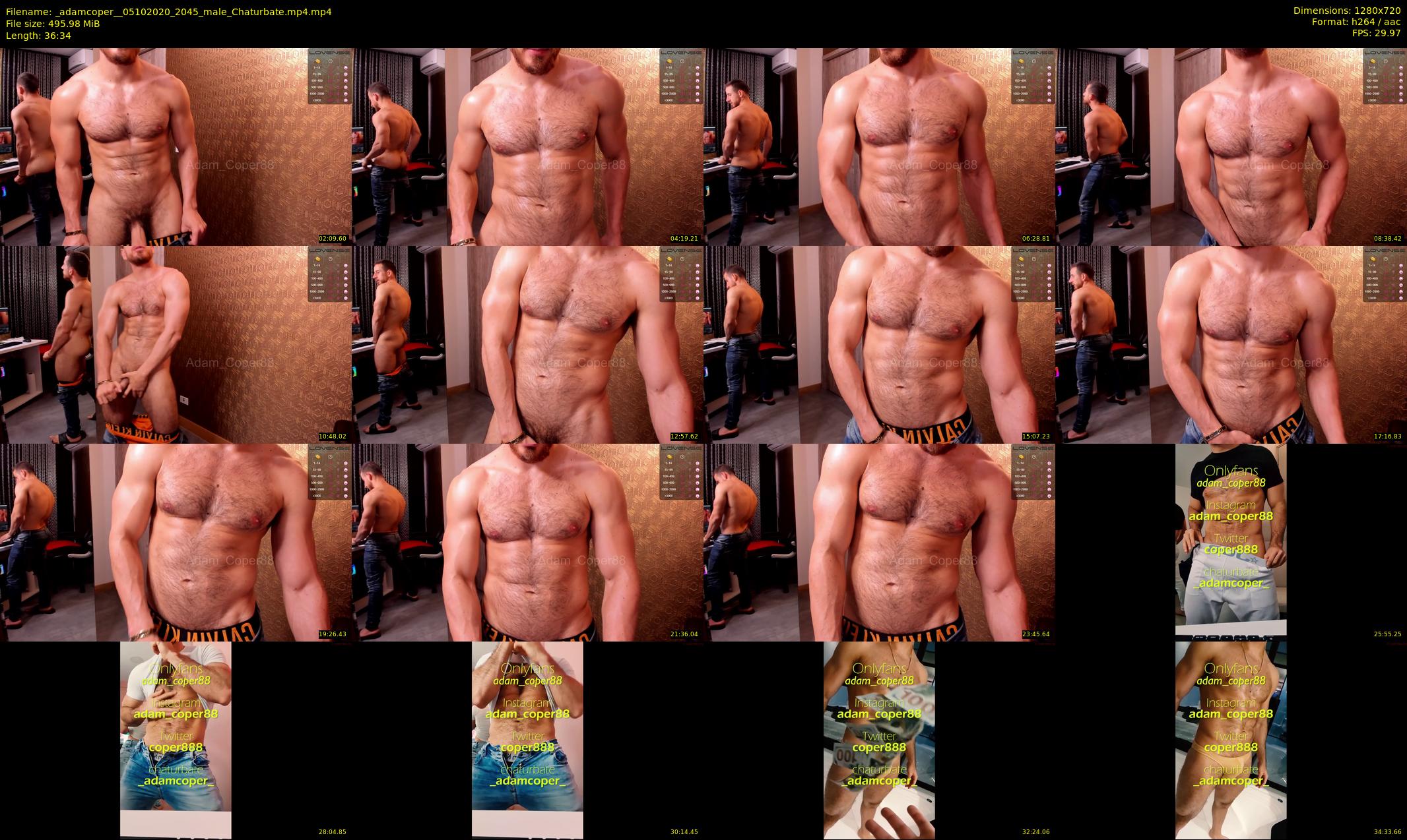 _adamcoper_ — 37 minute Chaturbate male cam show recording, 720p, Oct 5, 2020