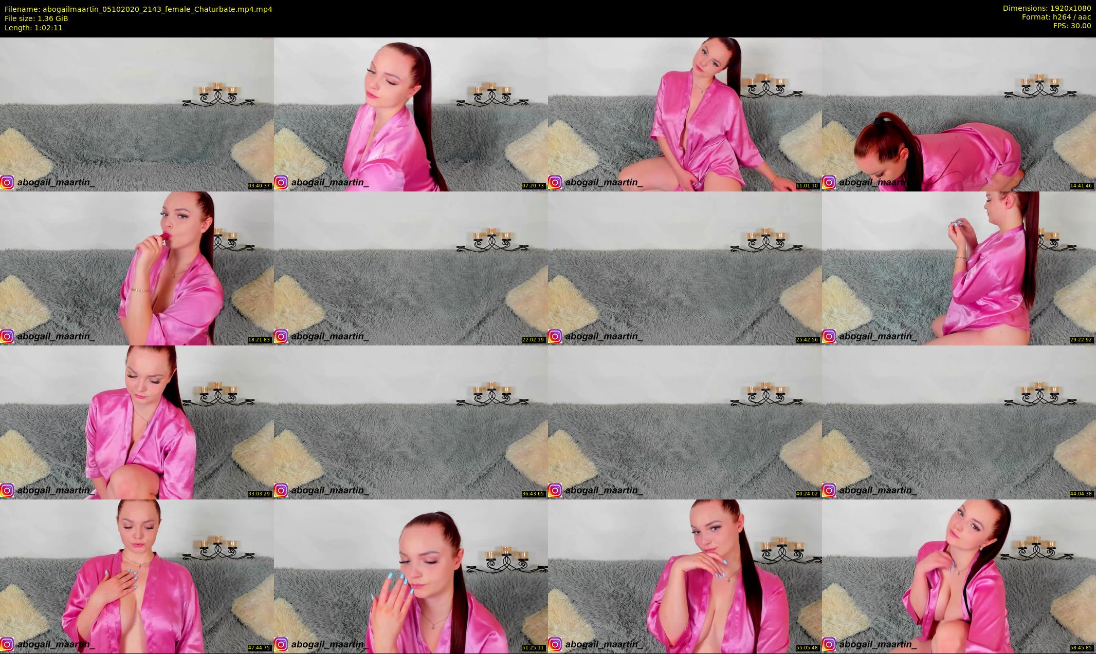 abogailmaartin — 63 minute Chaturbate female cam show recording, 1080p, Oct 5, 2020