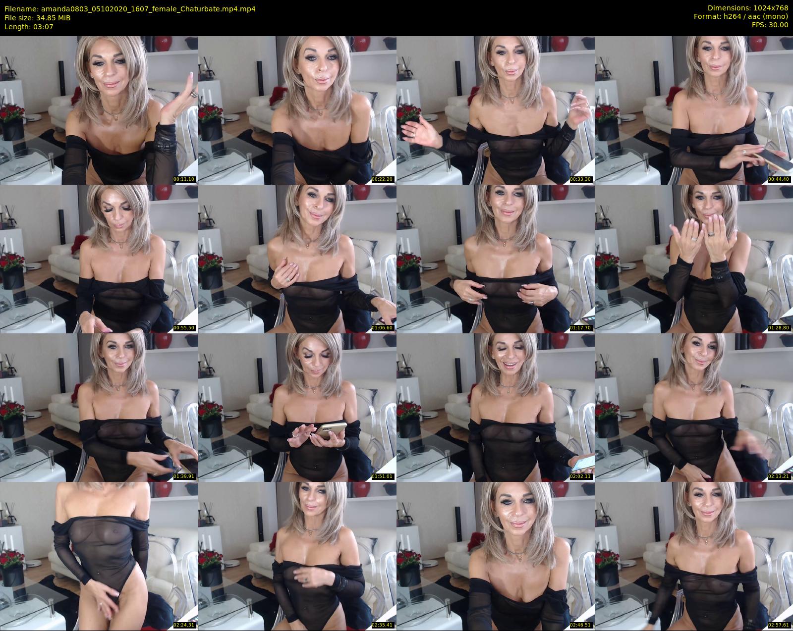 amanda0803 — 4 minute Chaturbate female cam show recording, 720p, Oct 5, 2020