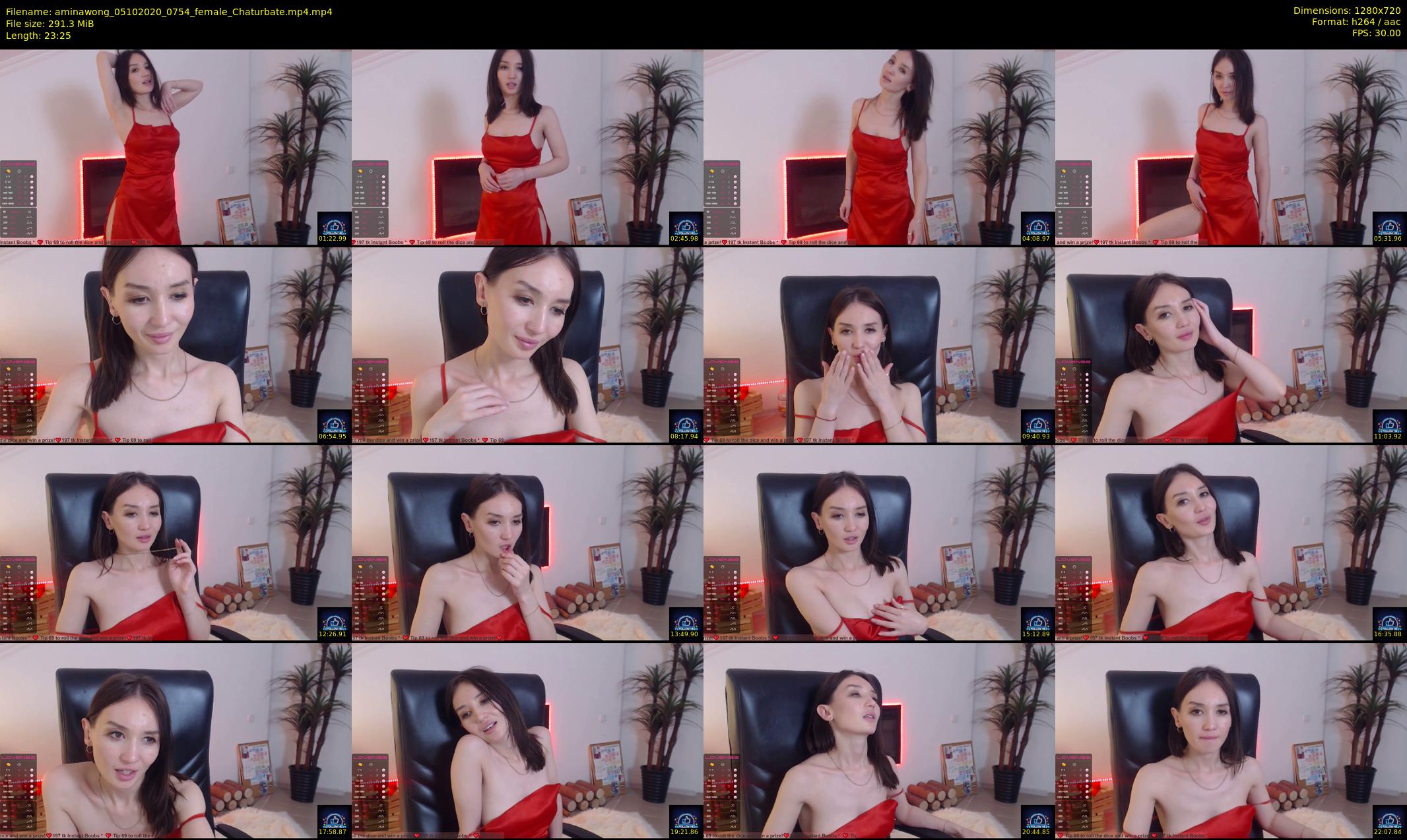 aminawong — 24 minute Chaturbate female cam show recording, 720p, Oct 5, 2020