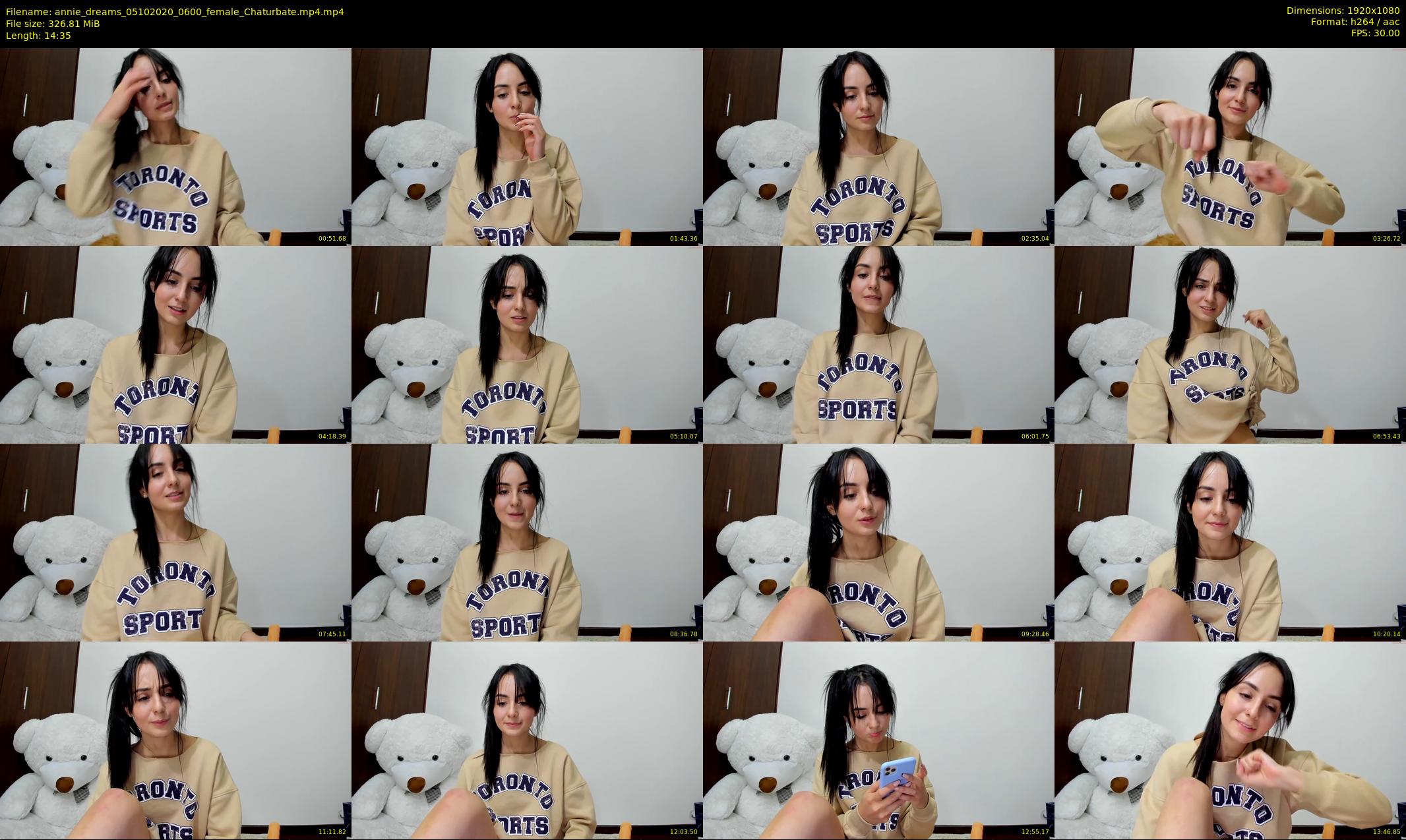 annie_dreams — 15 minute Chaturbate female cam show recording, 1080p, Oct 5, 2020