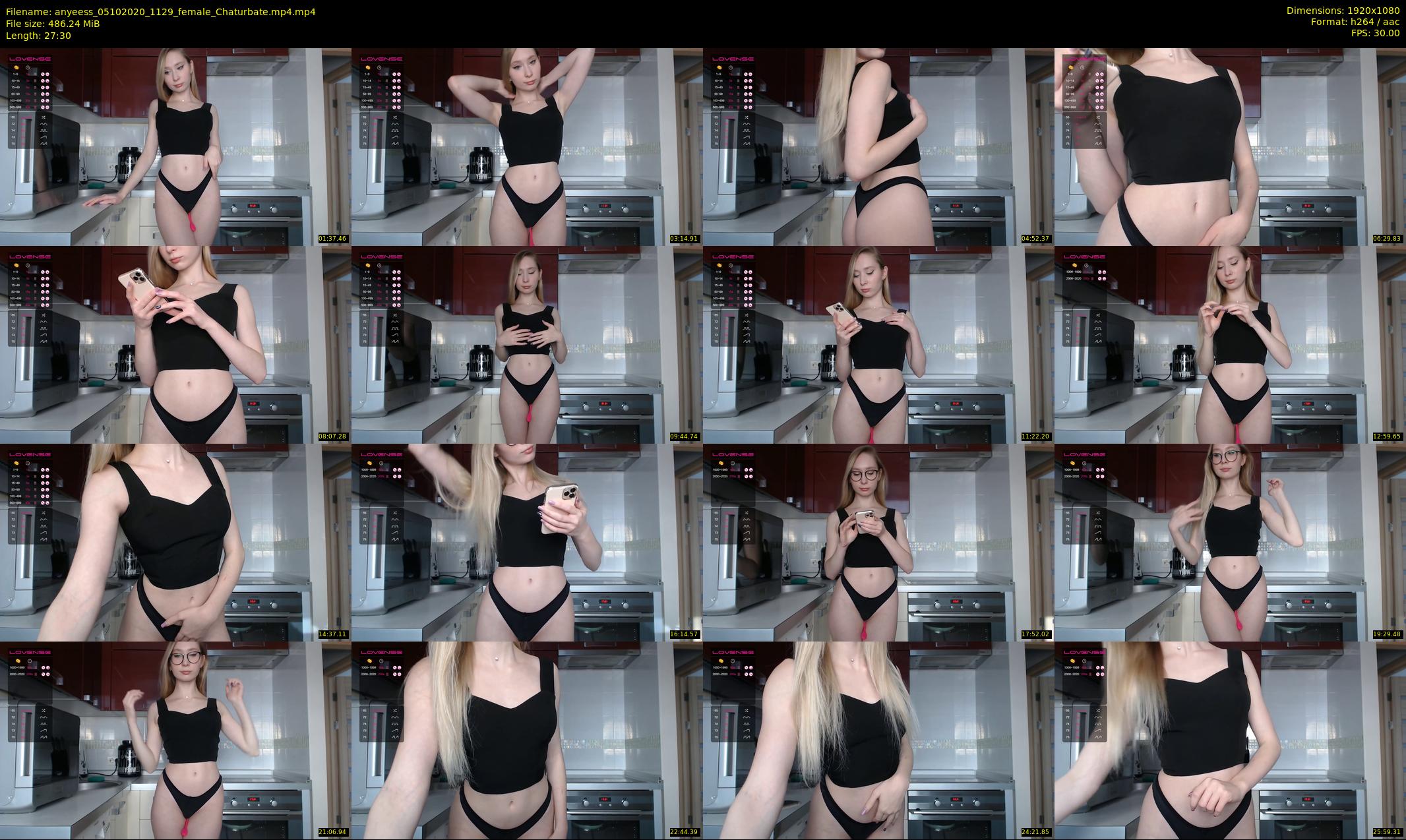 anyeess — 28 minute Chaturbate female cam show recording, 1080p, Oct 5, 2020