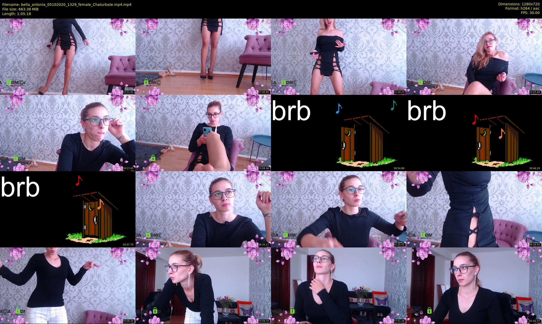 bella_antonia — 66 minute Chaturbate female cam show recording, 720p, Oct 5, 2020