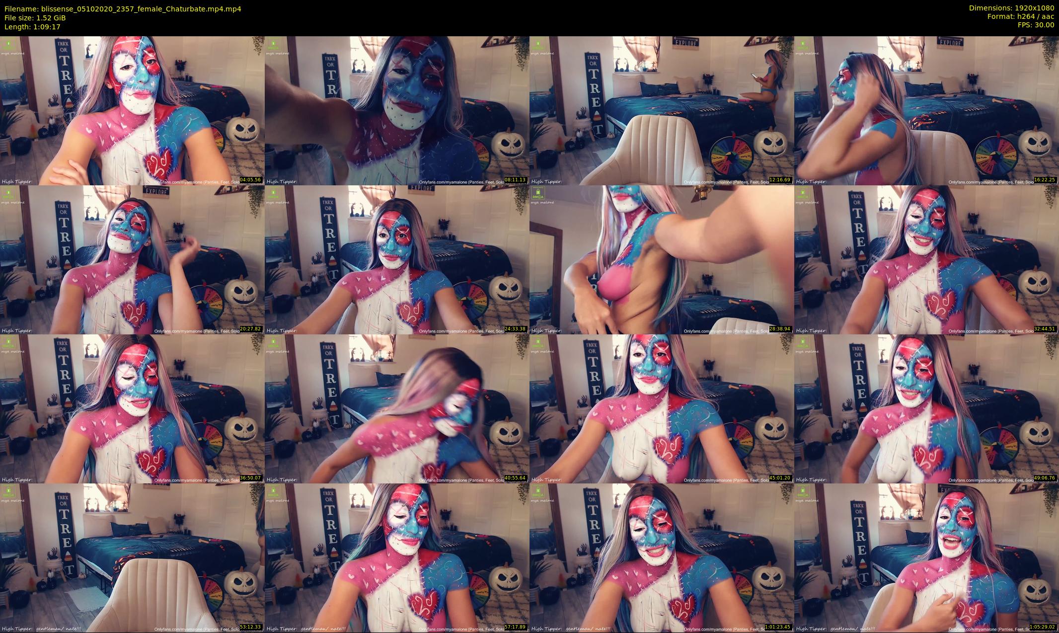 blissense — 70 minute Chaturbate female cam show recording, 1080p, Oct 5, 2020