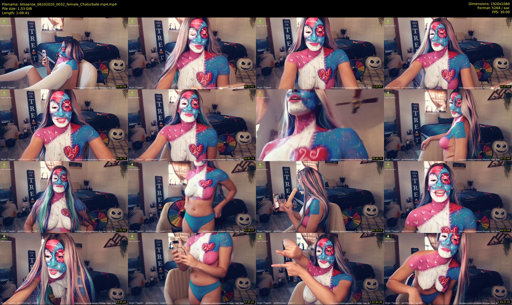 blissense — 70 minute Chaturbate female cam show recording, 1080p, Oct 6, 2020