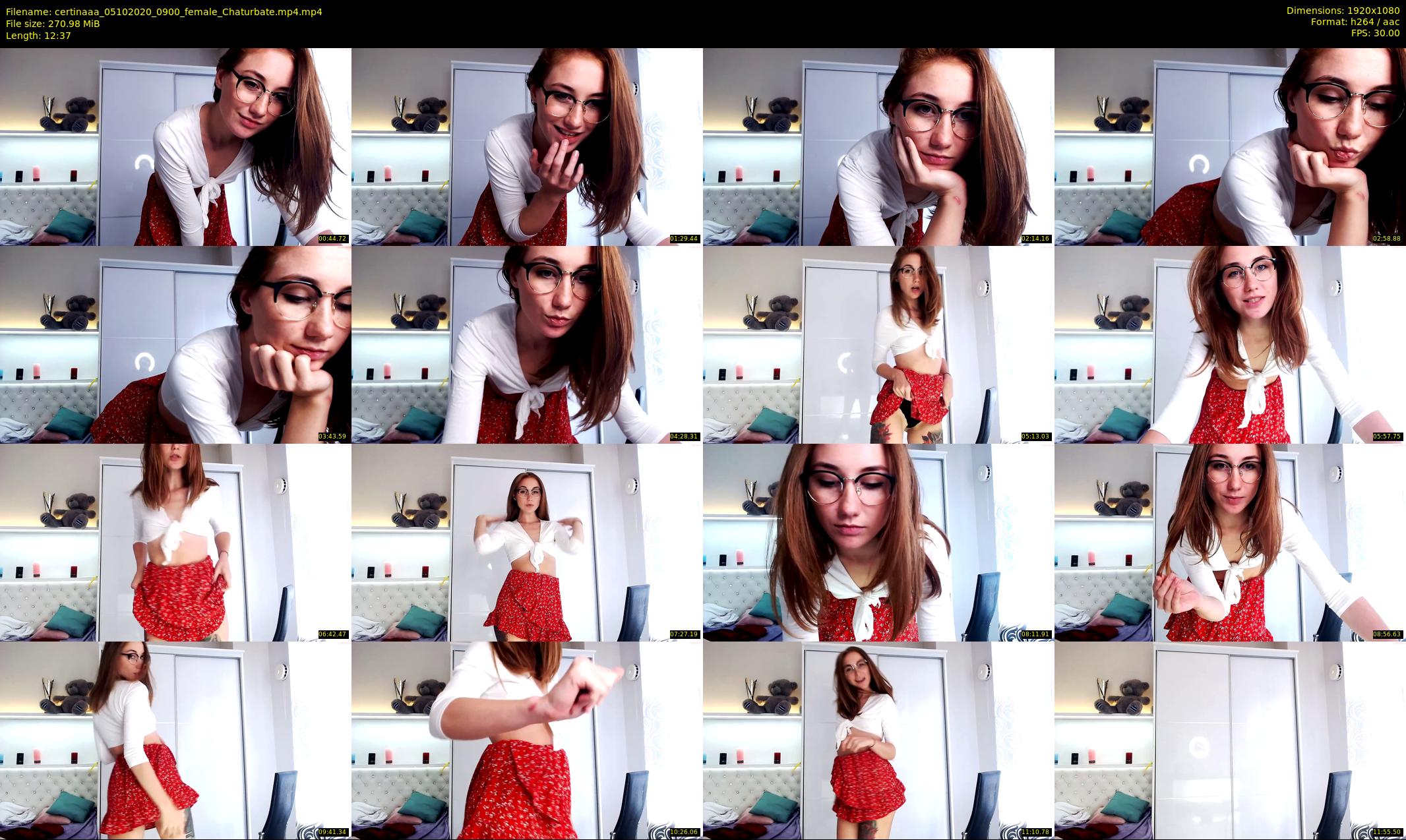 certinaaa — 13 minute Chaturbate female cam show recording, 1080p, Oct 5, 2020