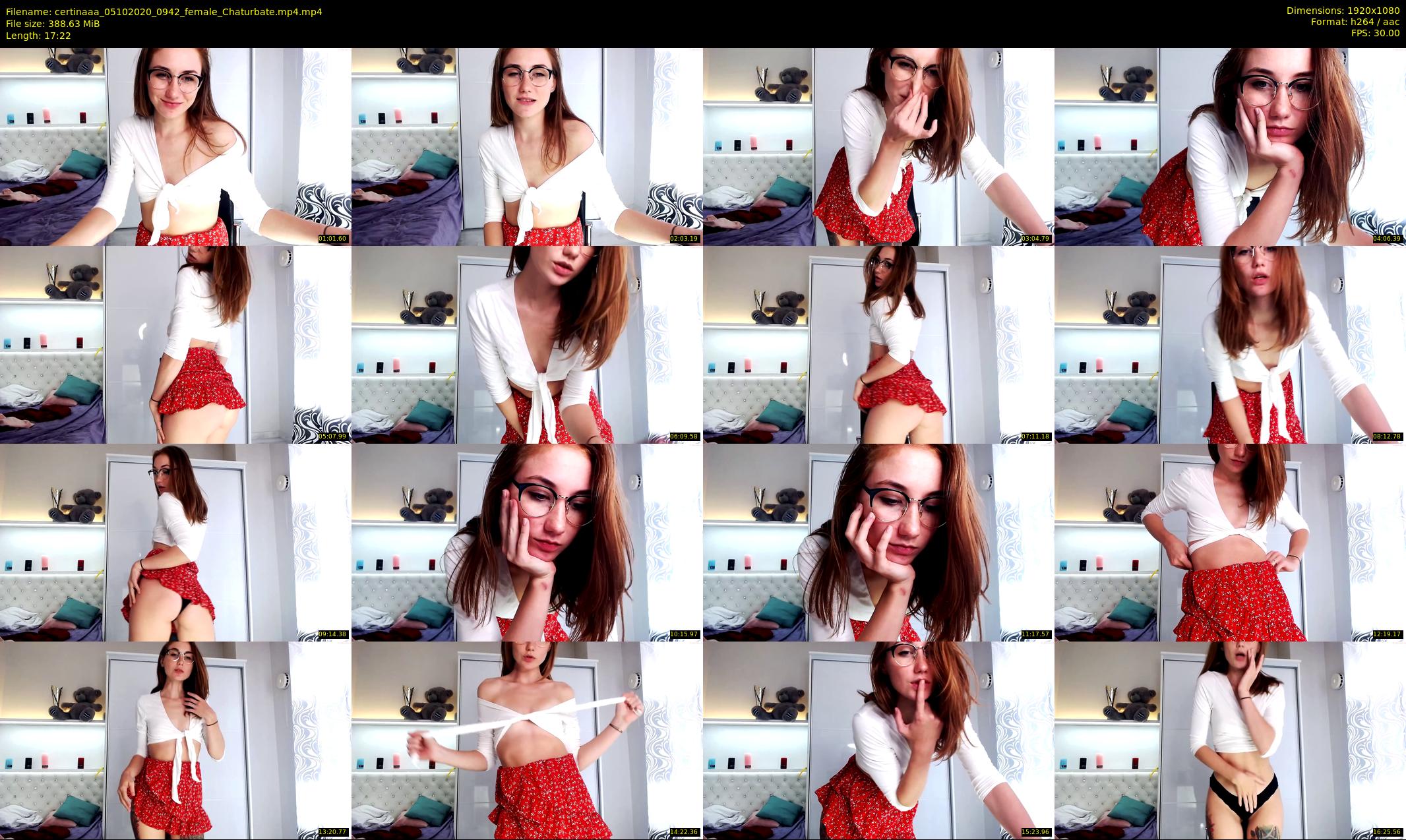 certinaaa — 18 minute Chaturbate female cam show recording, 1080p, Oct 5, 2020