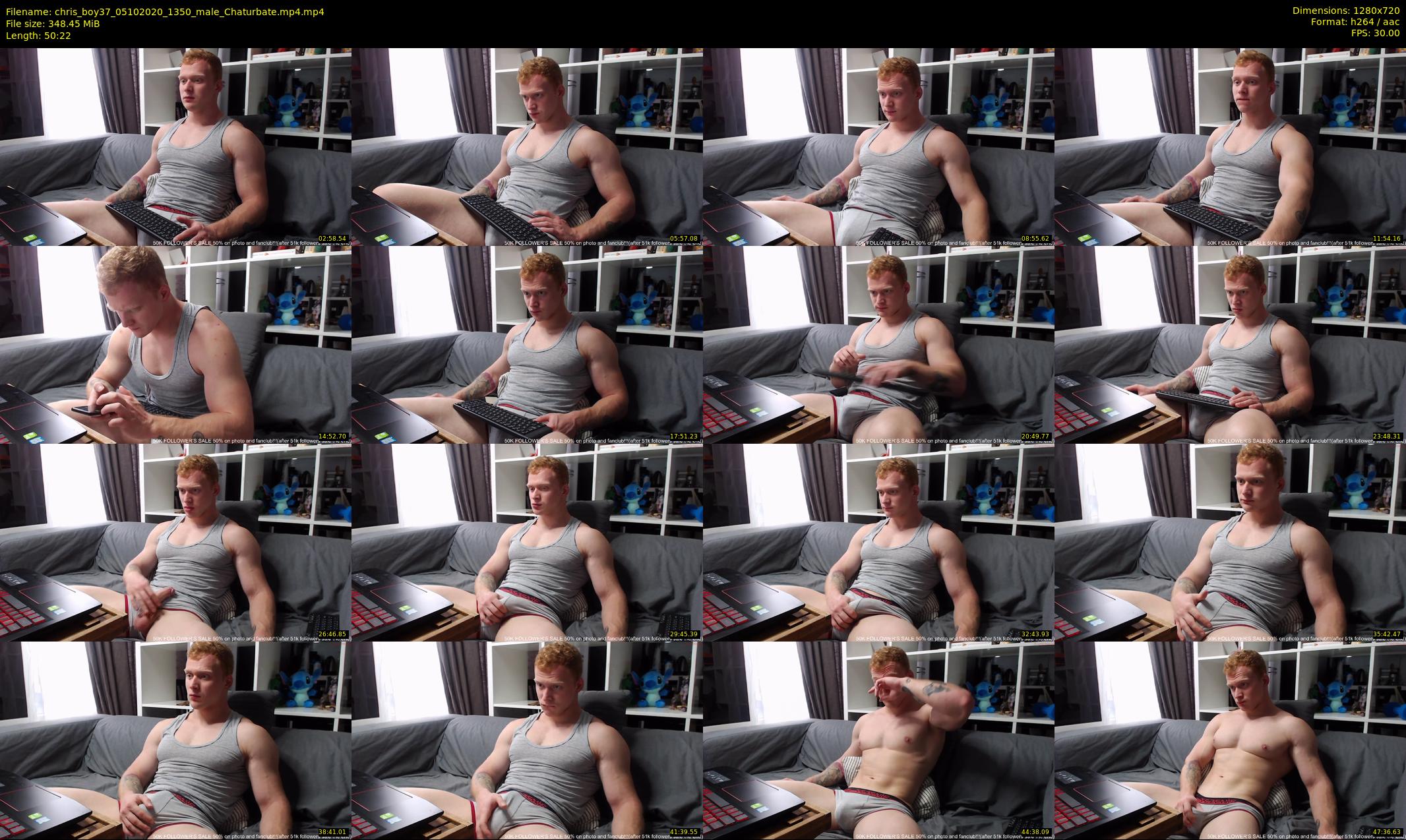 chris_boy37 — 51 minute Chaturbate male cam show recording, 720p, Oct 5, 2020