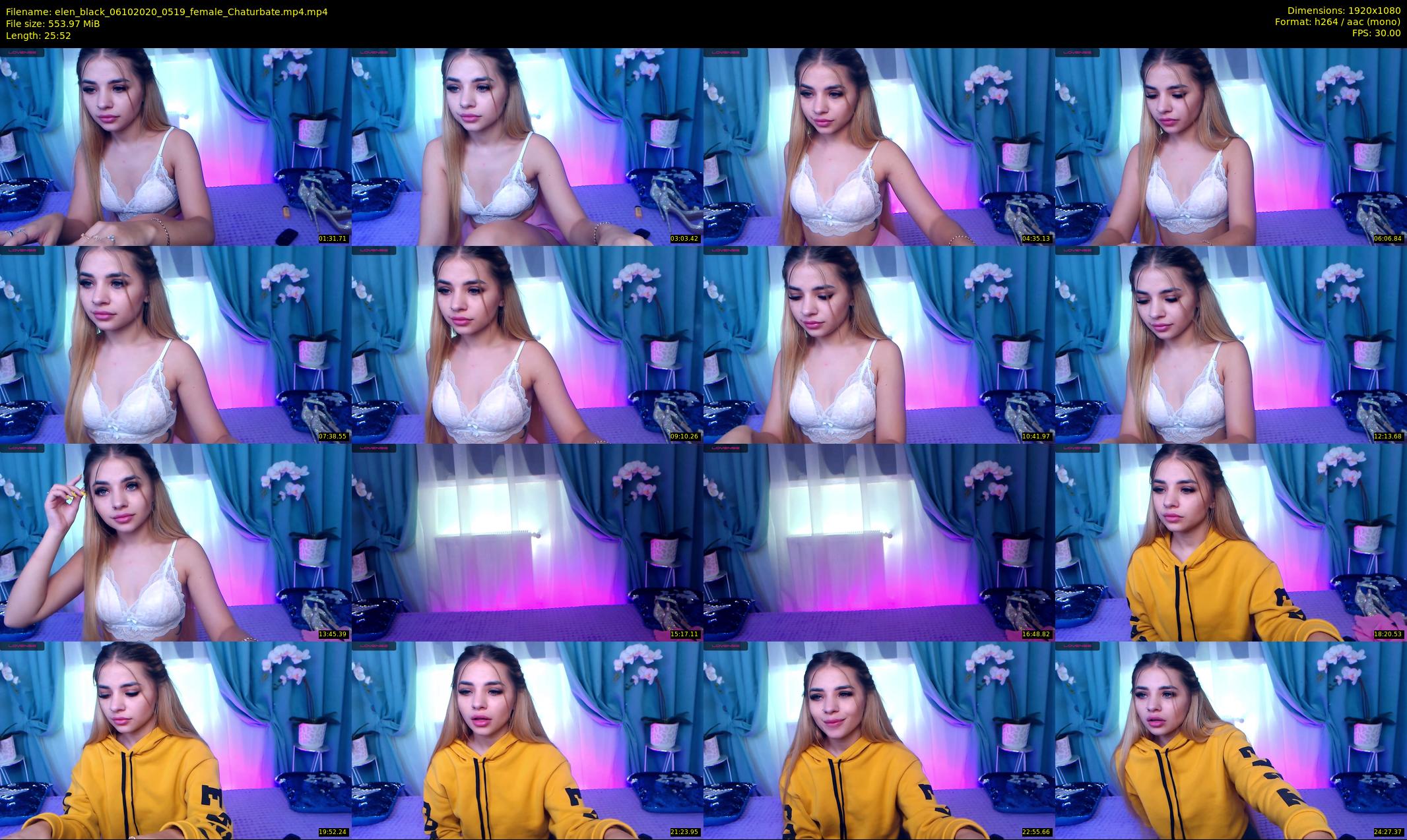 elen_black — 26 minute Chaturbate female cam show recording, 1080p, Oct 6, 2020