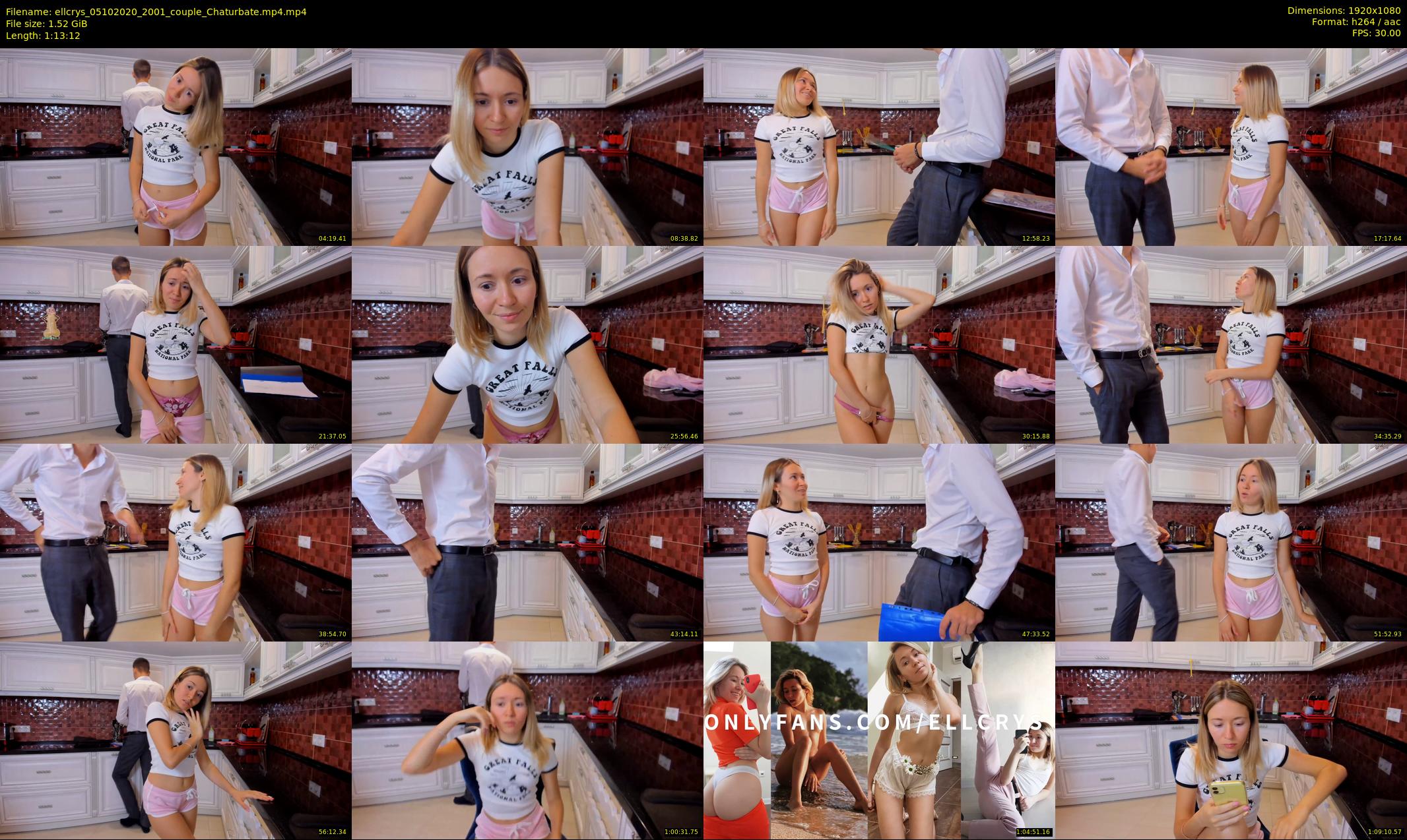 ellcrys — 74 minute Chaturbate couple cam show recording, 1080p, Oct 5, 2020
