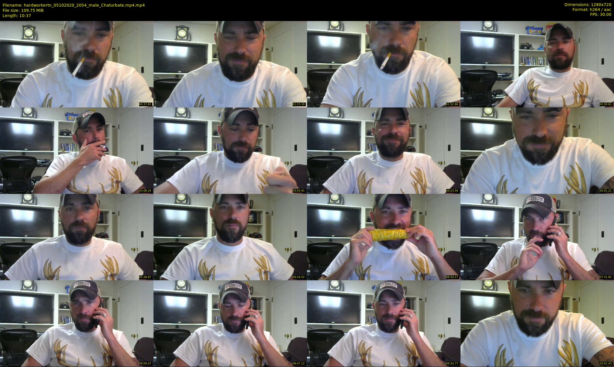 hardworkertn — 11 minute Chaturbate male cam show recording, 720p, Oct 5, 2020