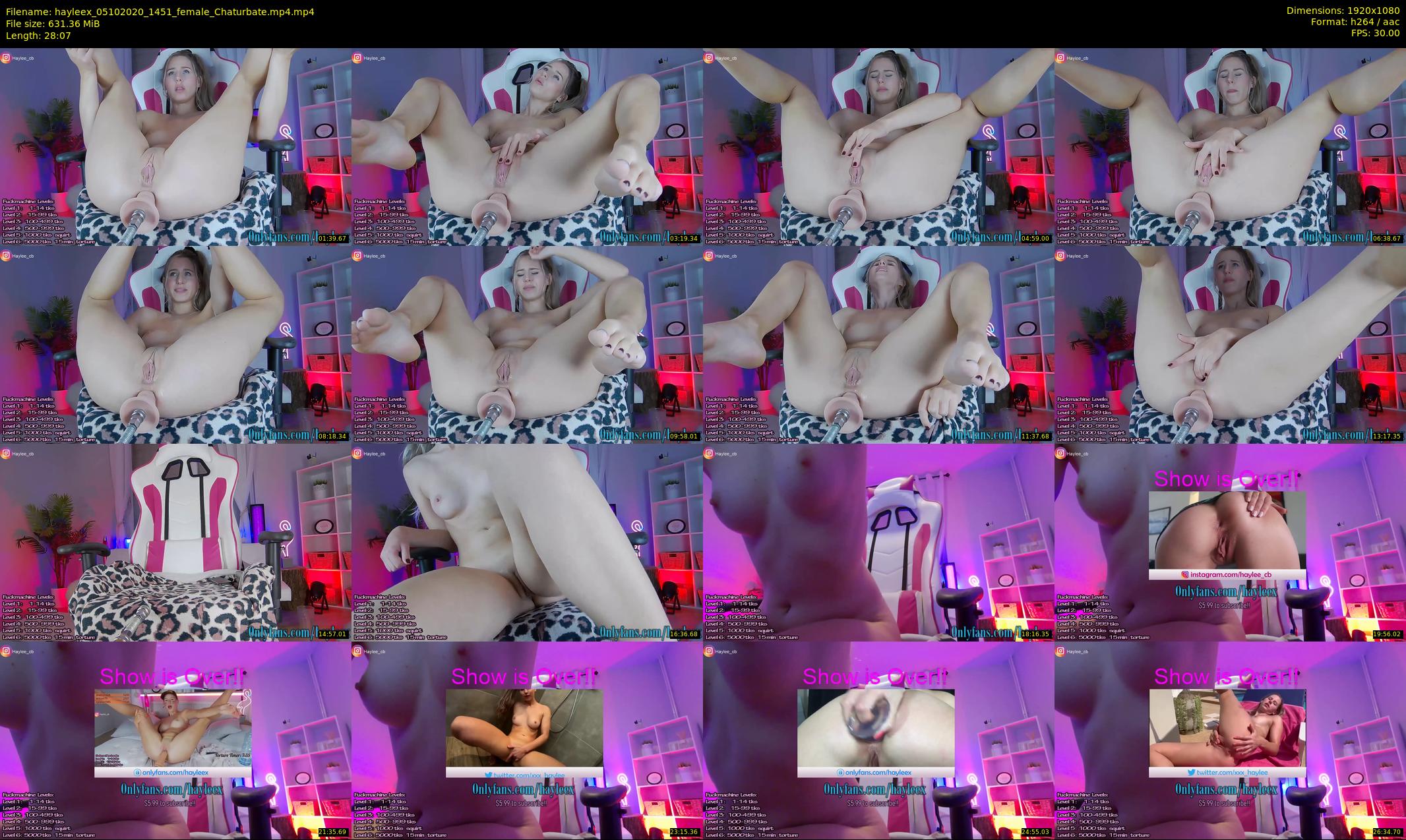 hayleex — 29 minute Chaturbate female cam show recording, 1080p, Oct 5, 2020