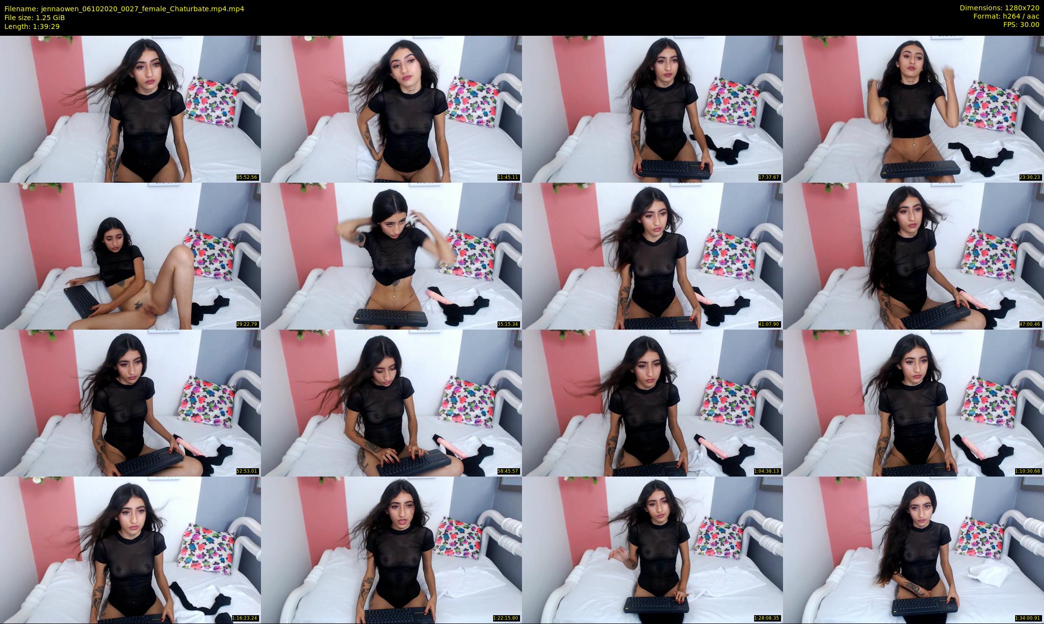 jennaowen — 100 minute Chaturbate female cam show recording, 720p, Oct 6, 2020