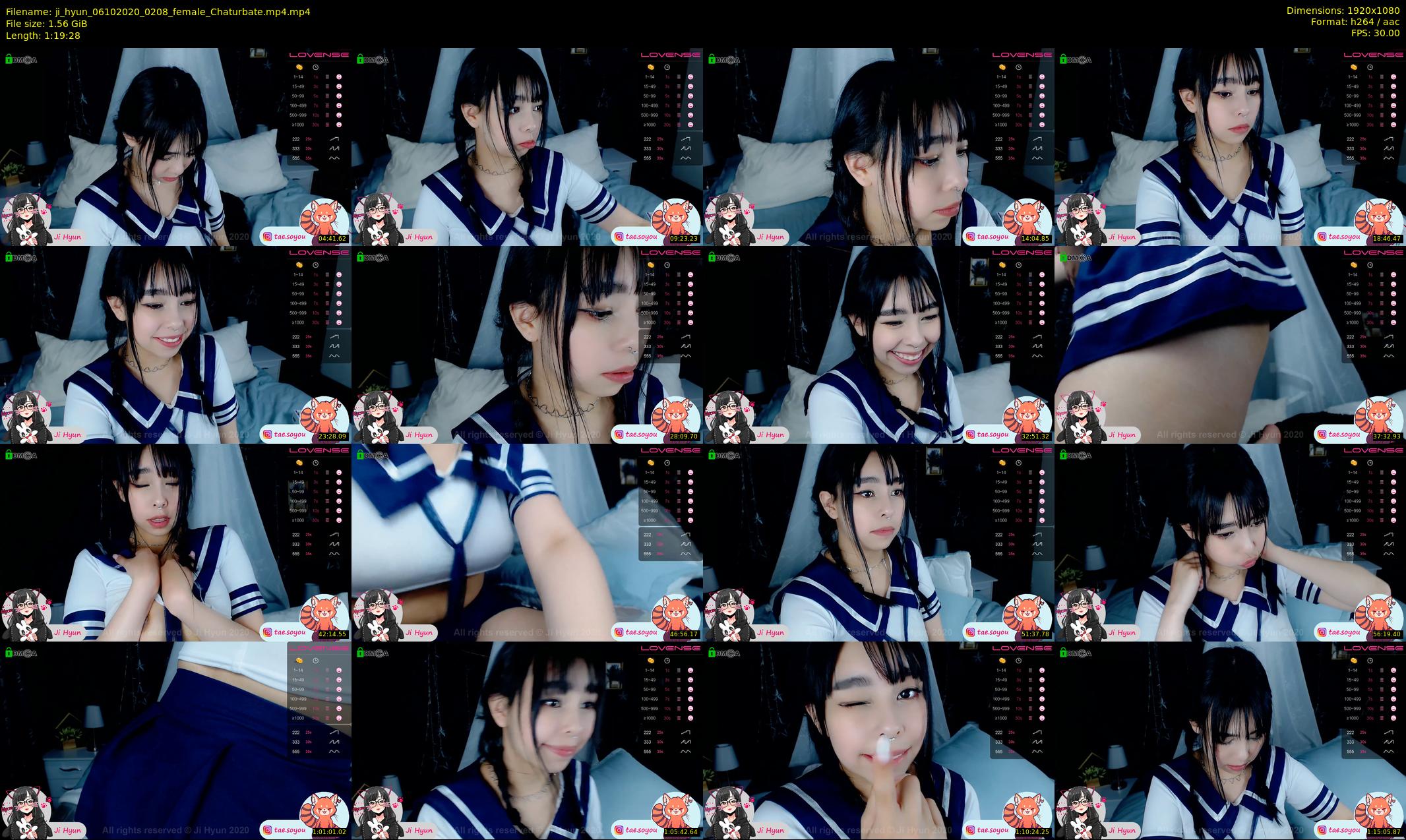 ji_hyun — 80 minute Chaturbate female cam show recording, 1080p, Oct 6, 2020