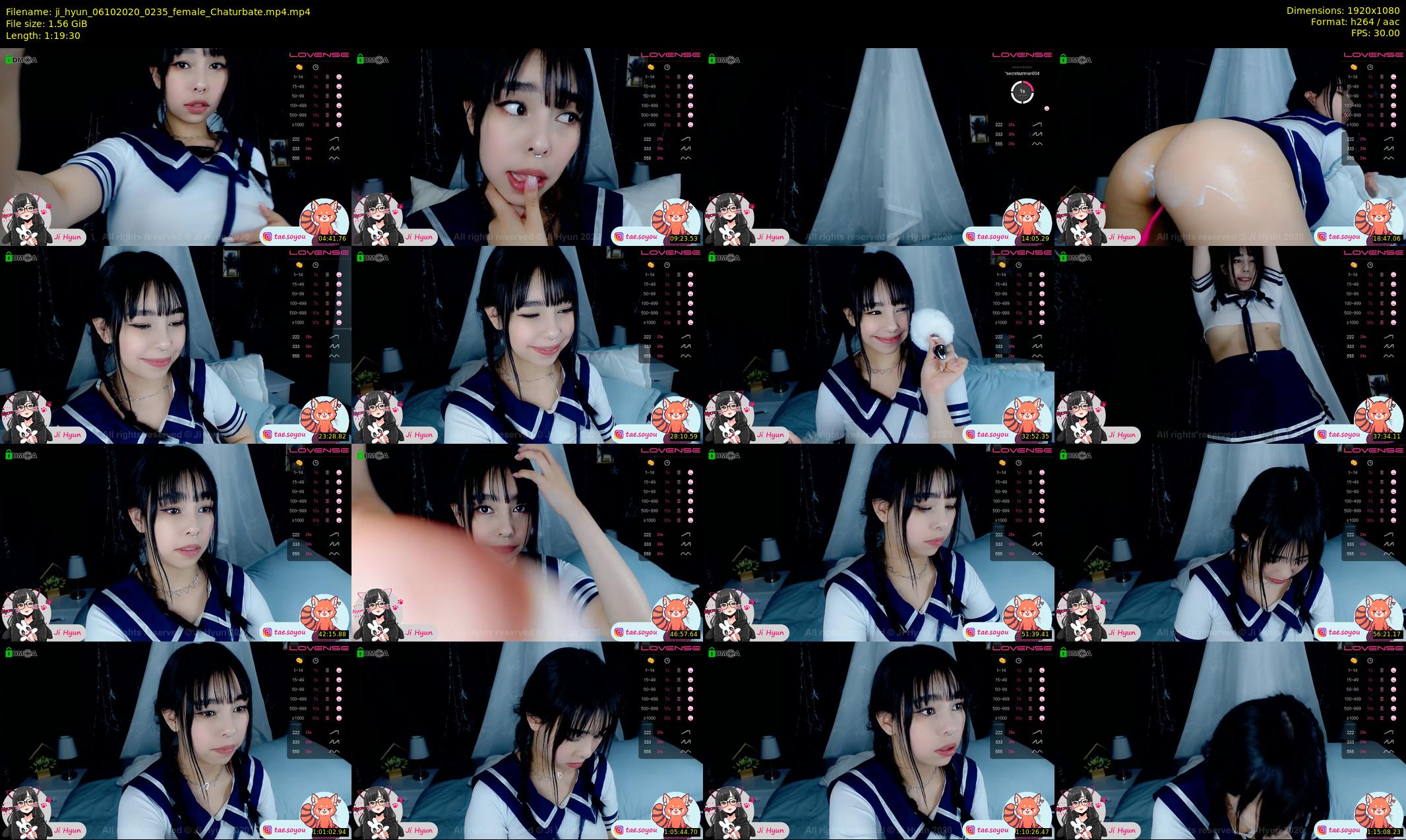 ji_hyun — 80 minute Chaturbate female cam show recording, 1080p, Oct 6, 2020